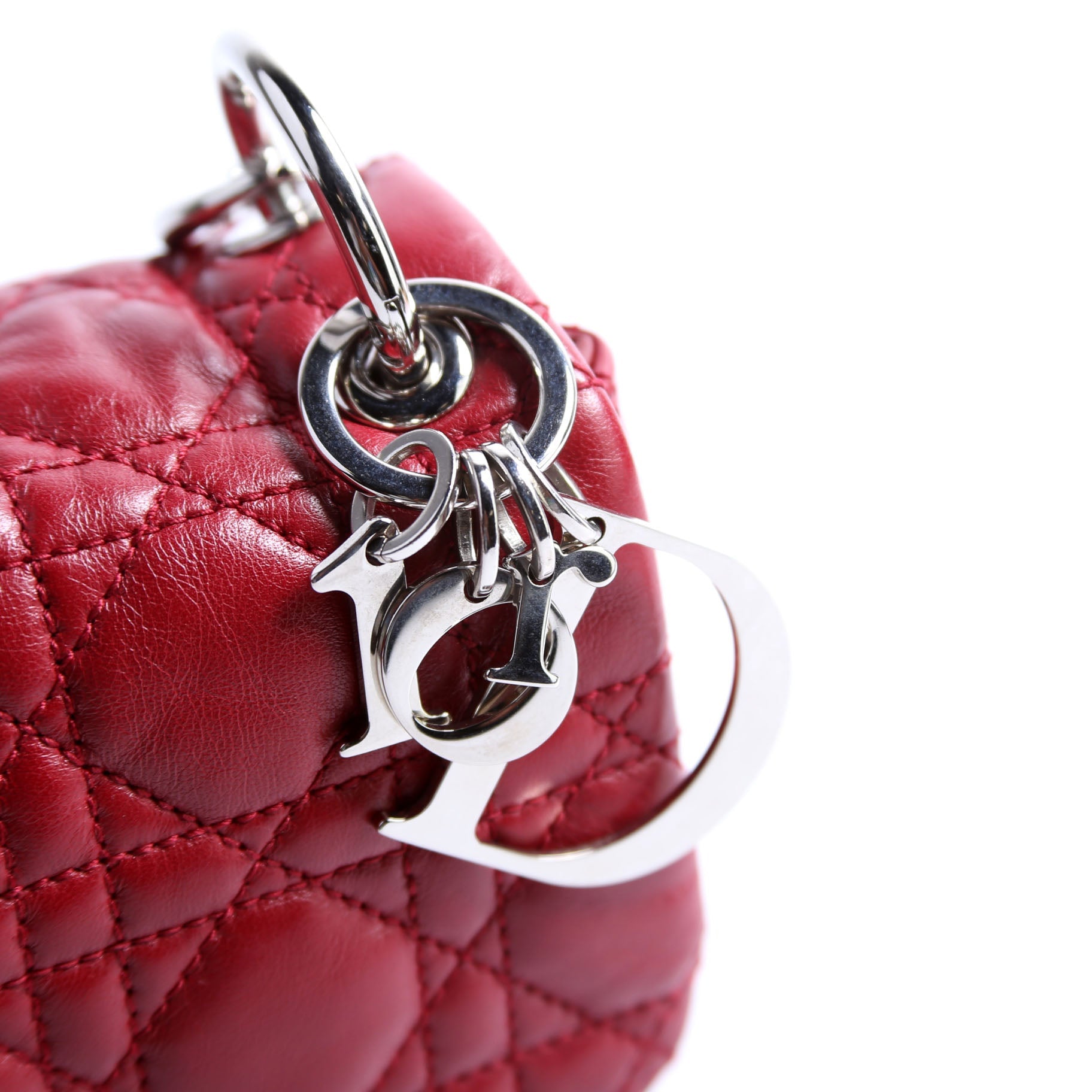Rendezvous Small Flap Bag Cannage Lambskin Red