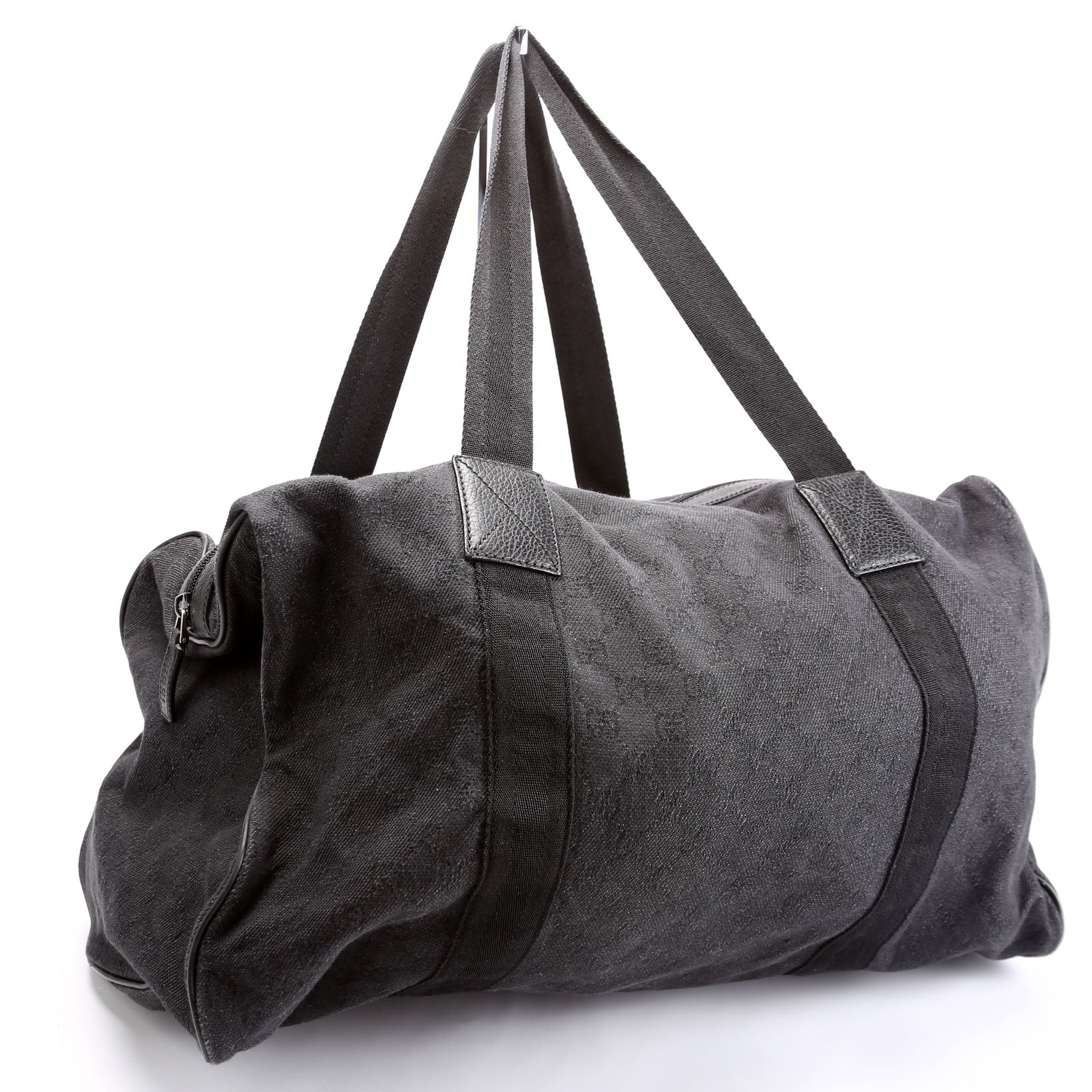 Gucci 105671 Denim GG Soft Duffle Black