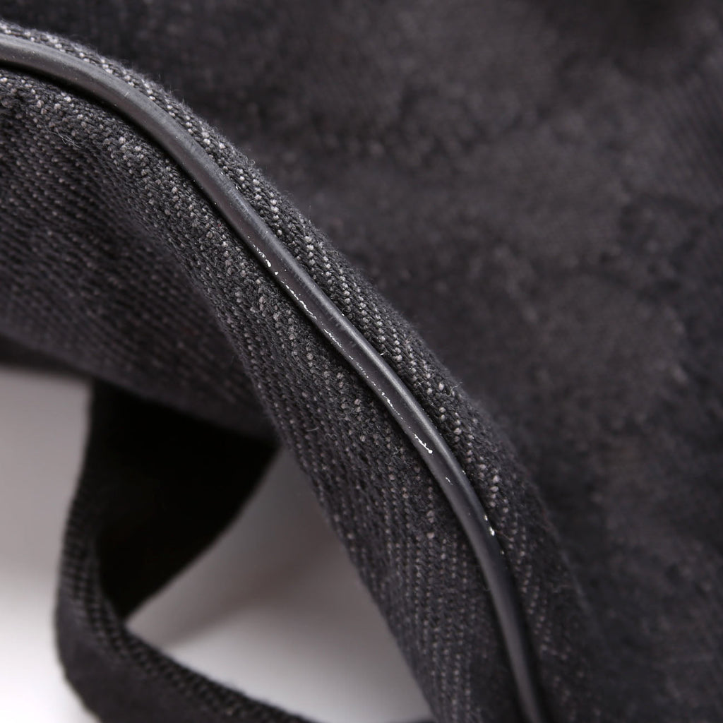 Gucci 105671 Denim GG Soft Duffle Black