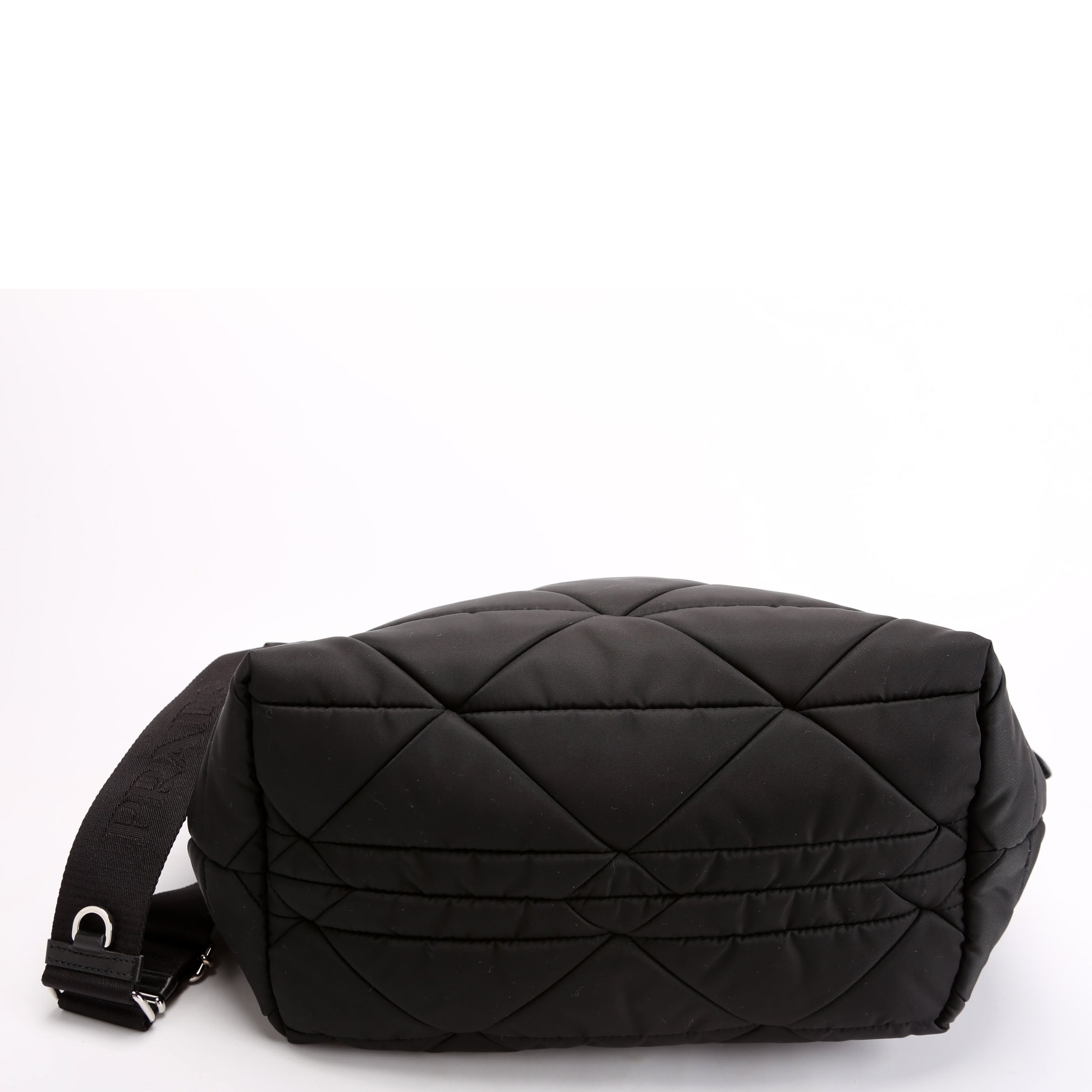 1BG436 Padded Re-Nylon Small Tote Black