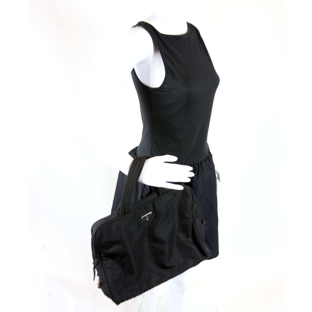 Nylon Top Handle Vintage Black