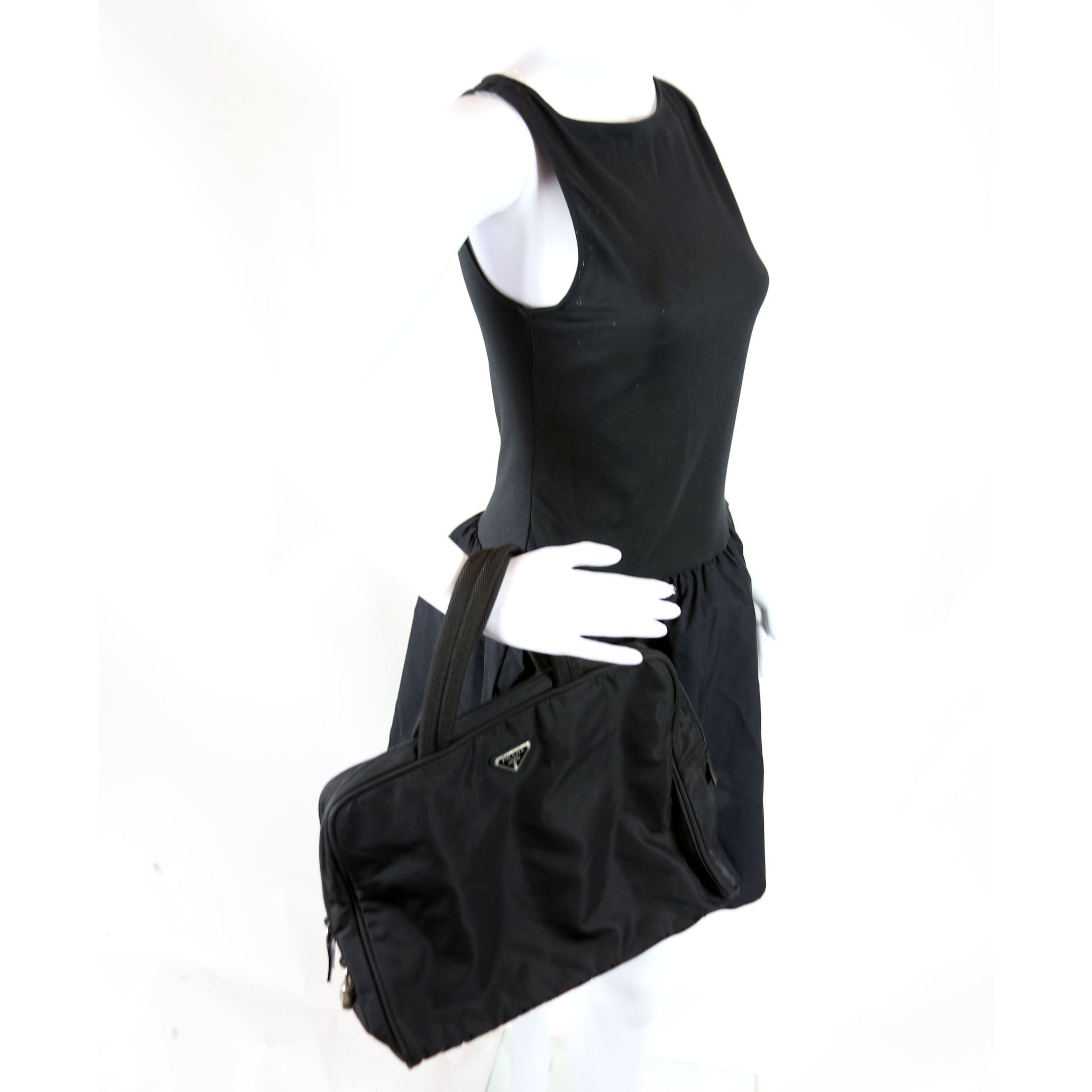 Nylon Top Handle Vintage Black