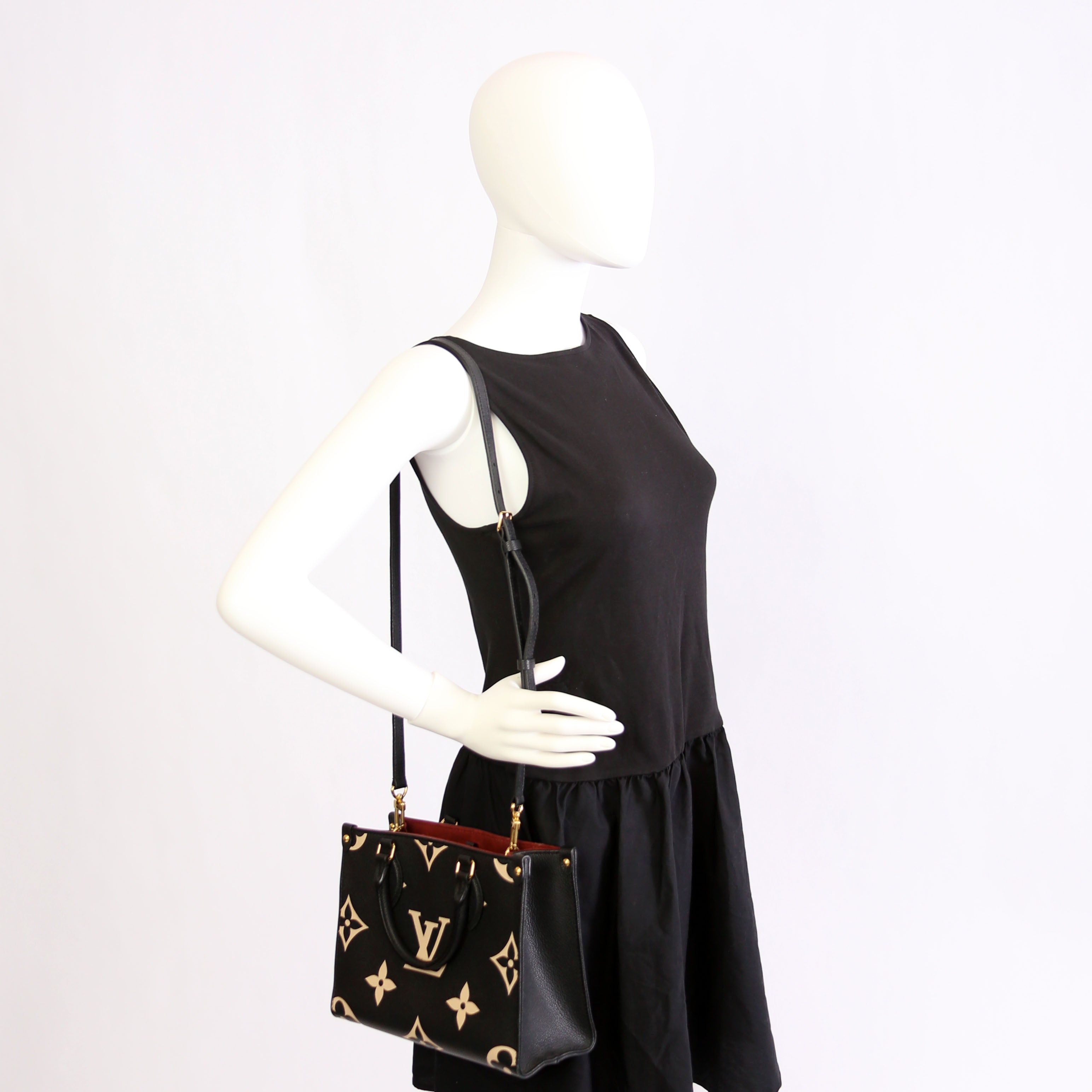 ONTHEGO PM Bicolor Empreinte Black/Cream