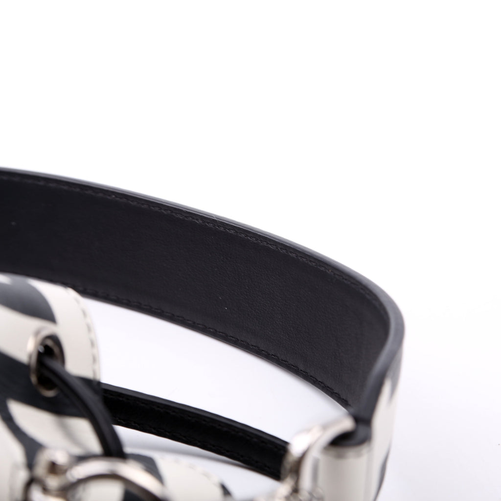 Fendi Fendi x Marc Jacobs Mon Tresor Mini Bucket Leather 8BS010 Black/White