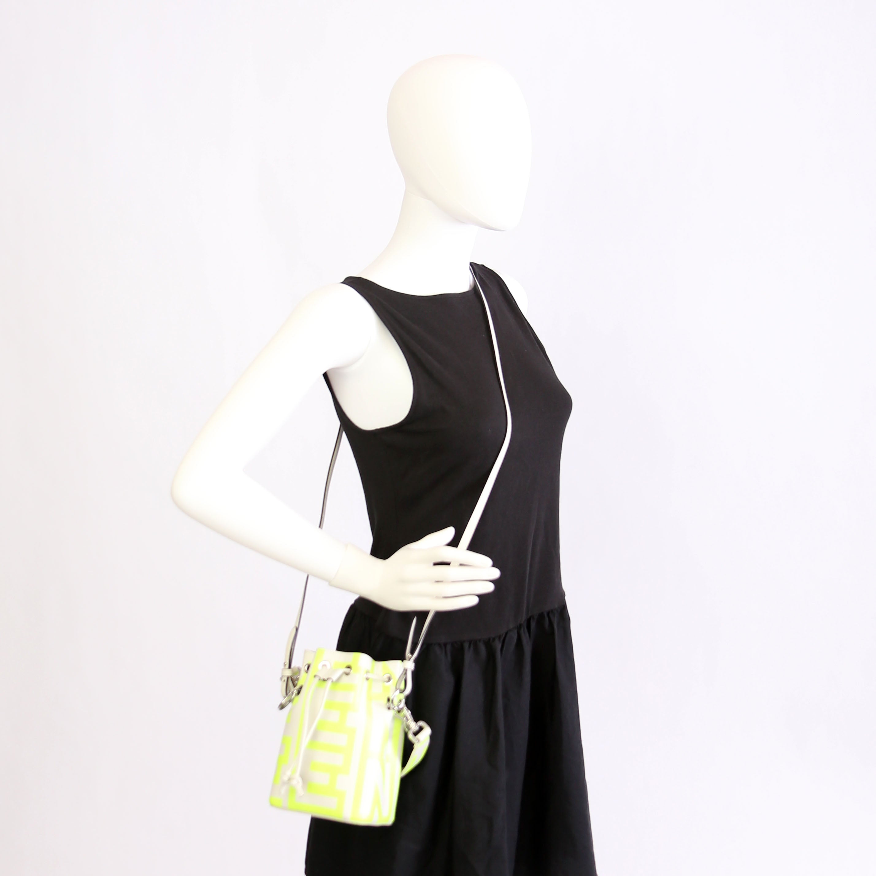 Fendi x Marc Jacobs Mon Tresor Mini Bucket Leather 8BS010 Yellow
