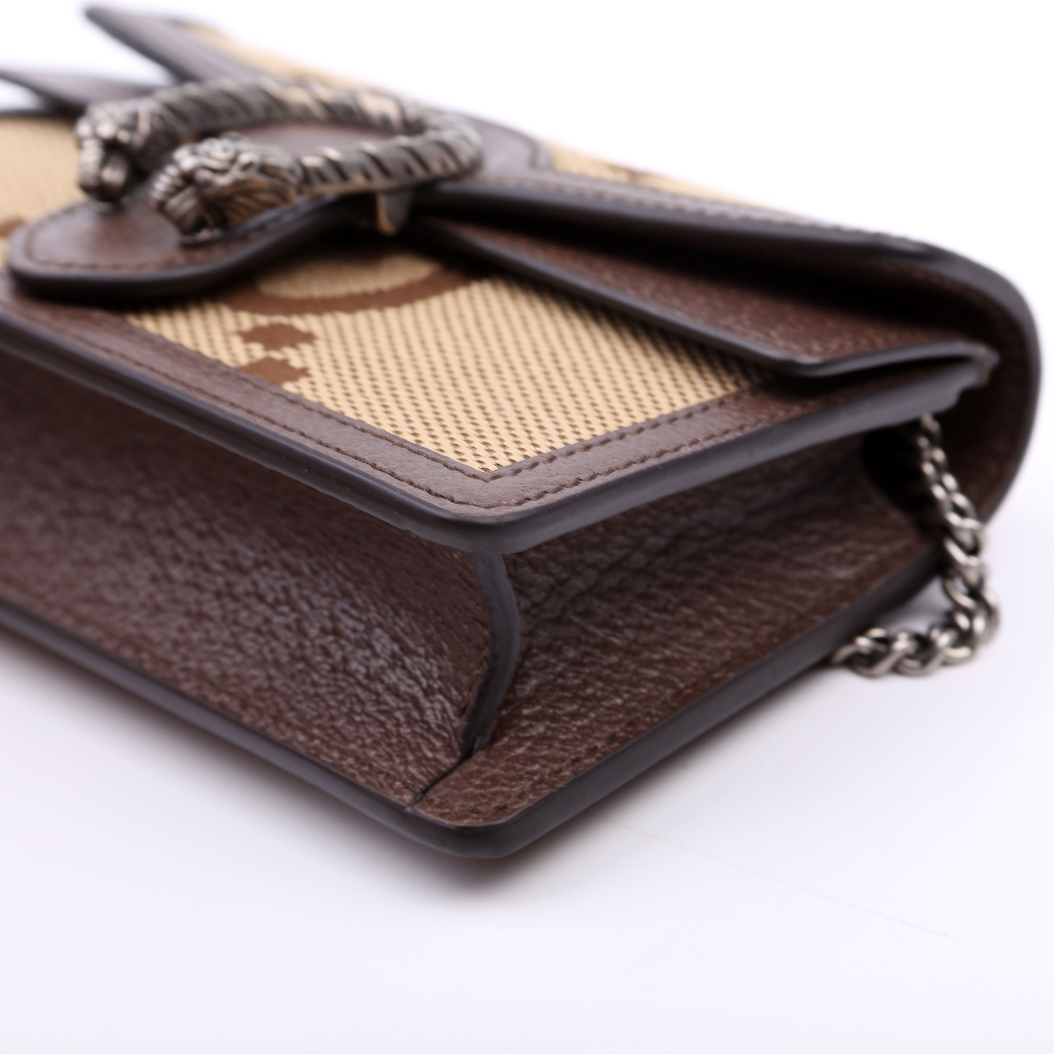476432 Dionysus Jumbo GG Super Mini Brown