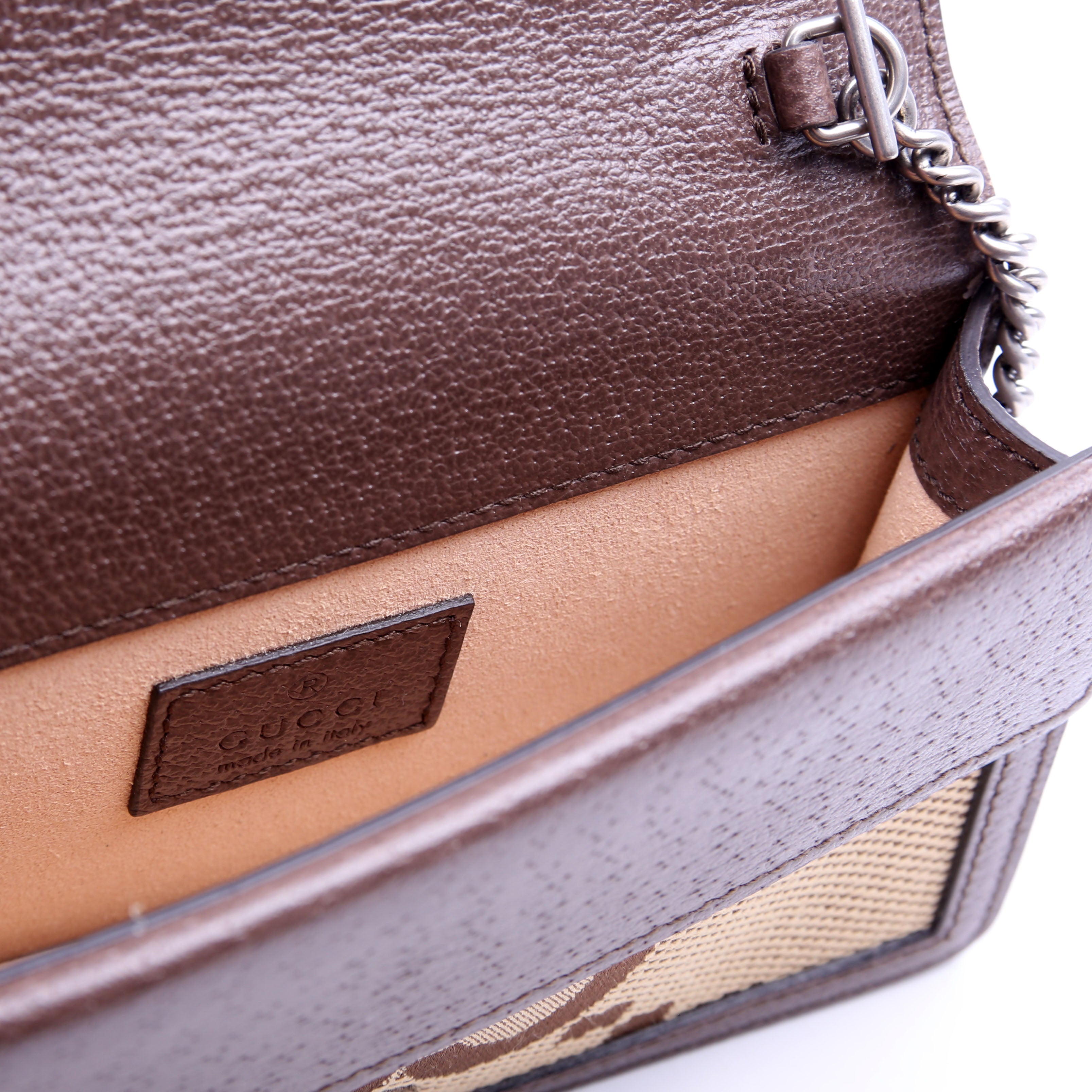 476432 Dionysus Jumbo GG Super Mini Brown