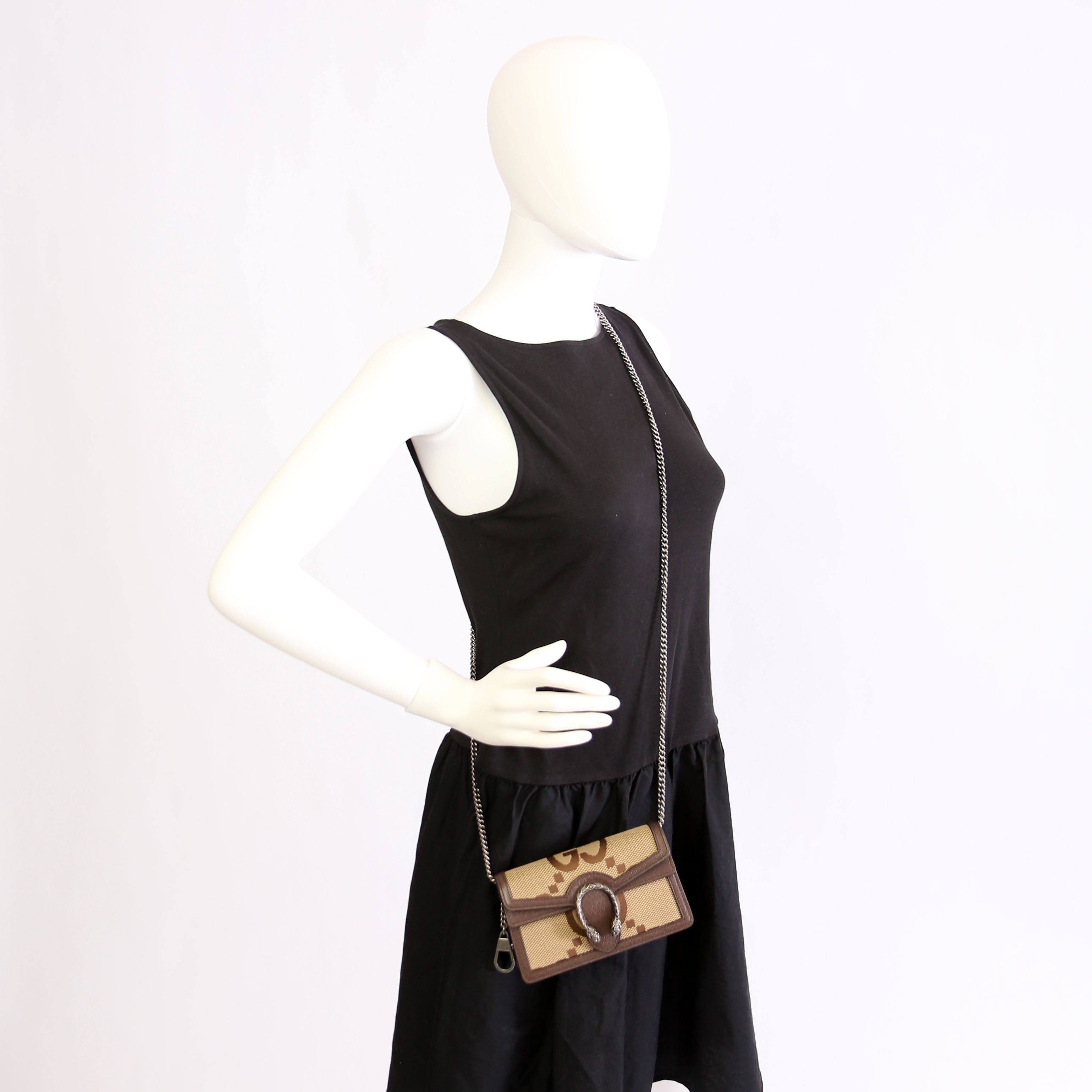 476432 Dionysus Jumbo GG Super Mini Brown