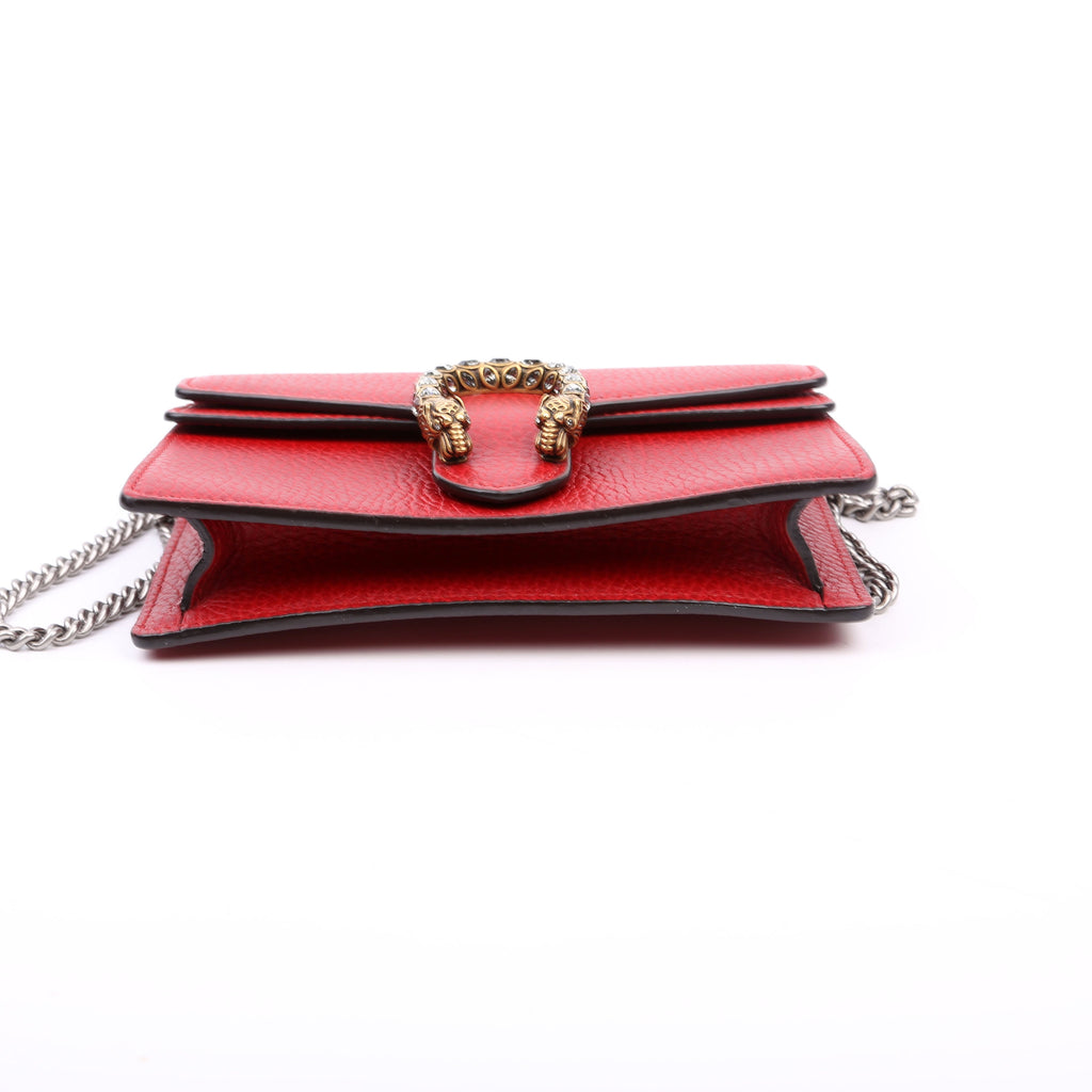 476432 Dionysus Leather Super Mini Red