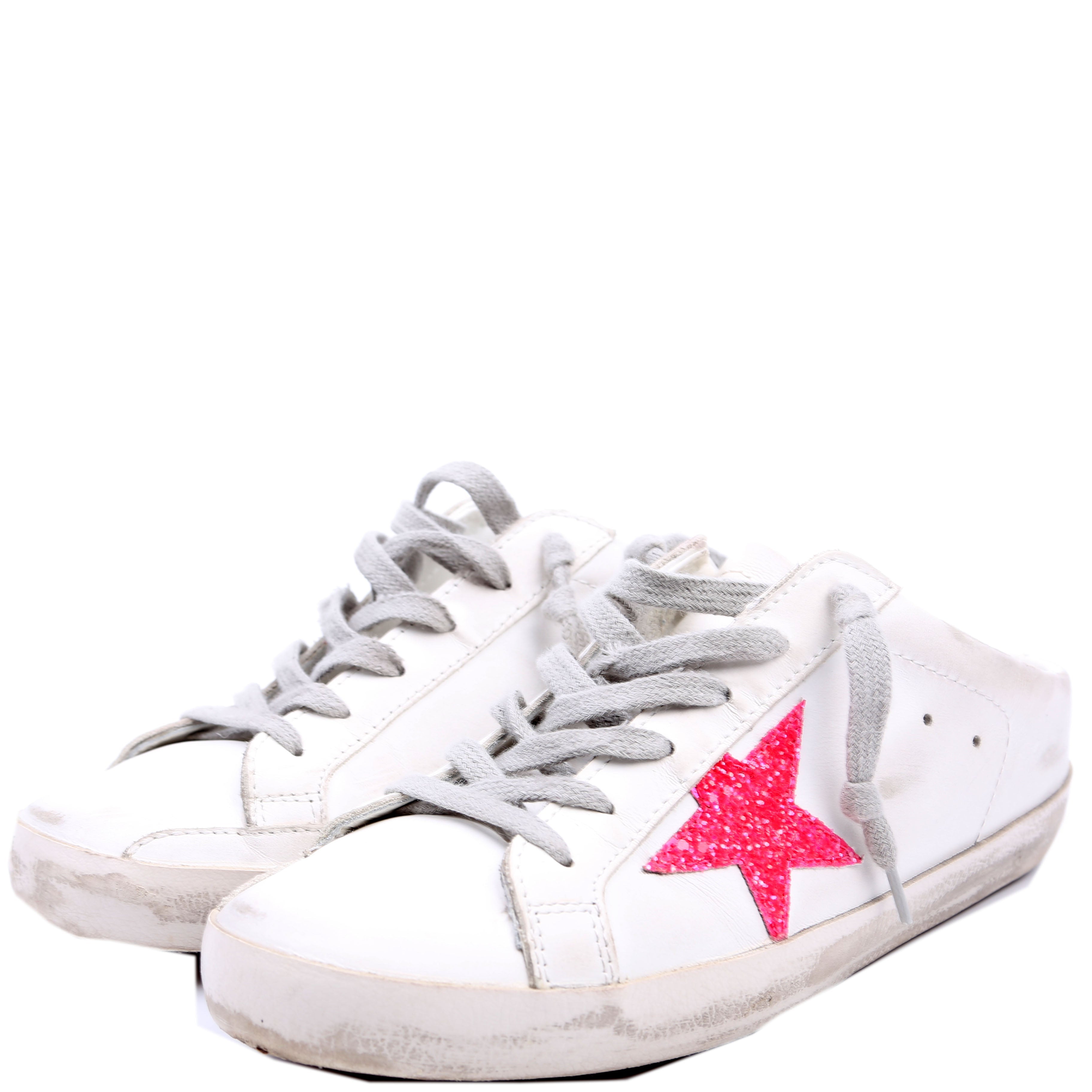 Superstar Sabot Sneakers Size 39 White/Pink