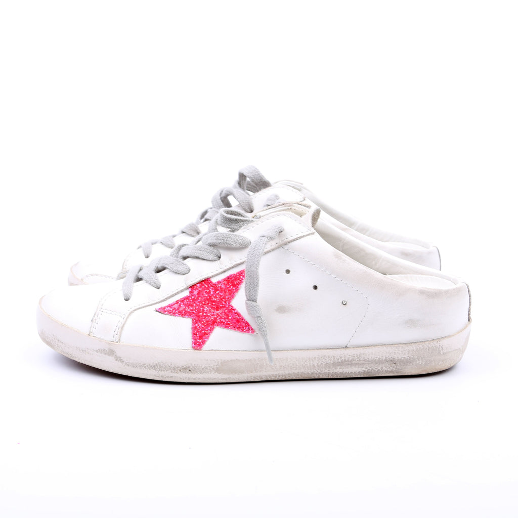 Superstar Sabot Sneakers Size 39 White/Pink