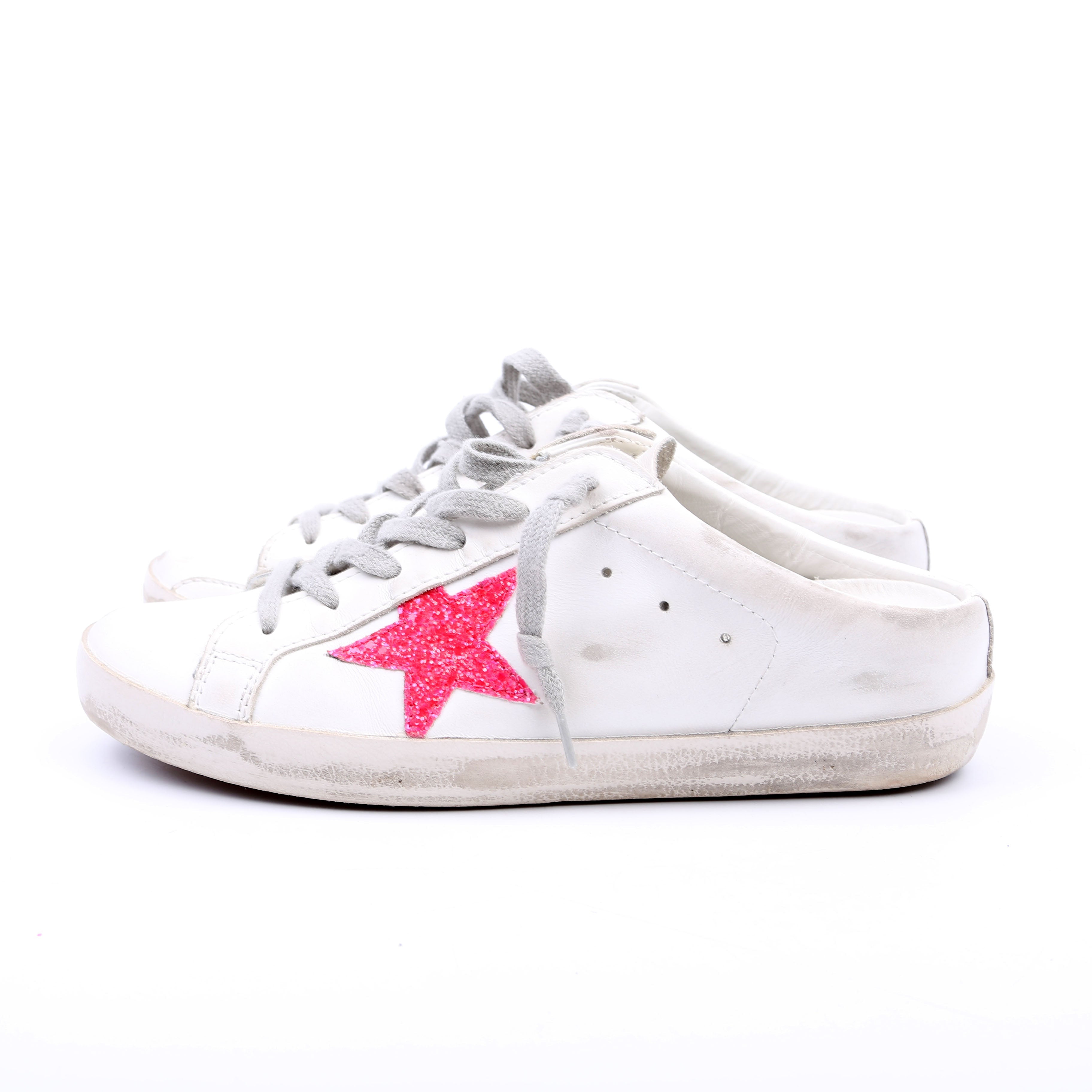 Superstar Sabot Sneakers Size 39 White/Pink