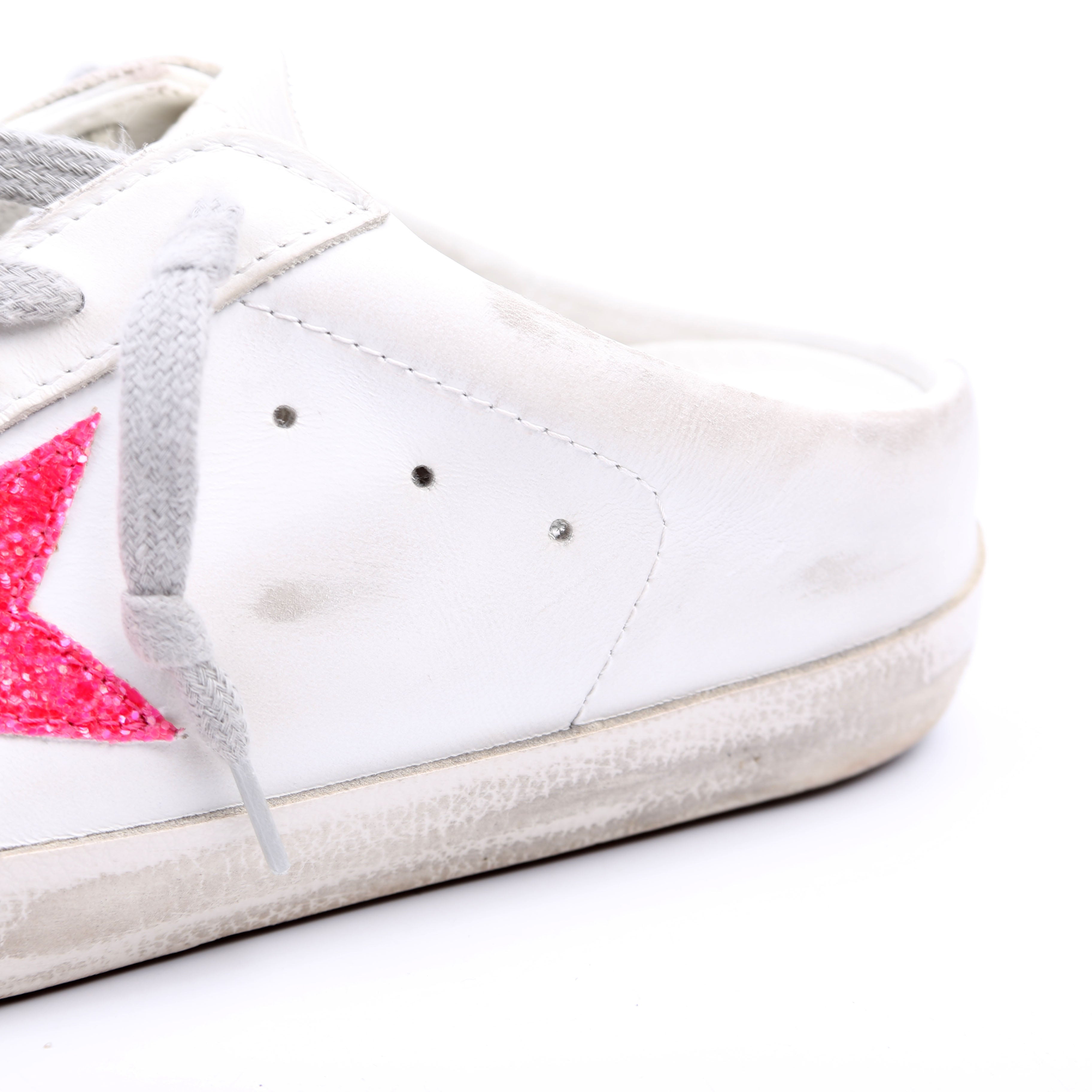 Superstar Sabot Sneakers Size 39 White/Pink