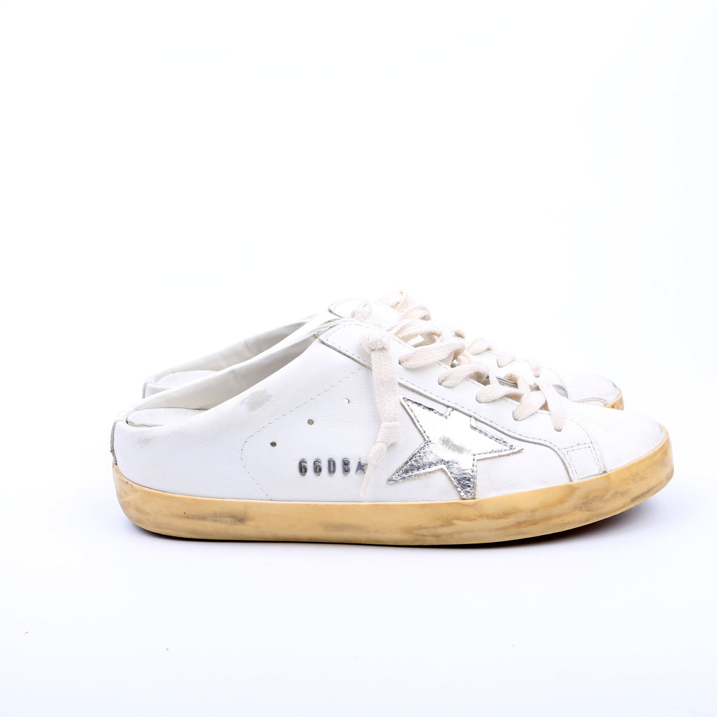 Superstar Sabot Sneakers Size 39 White/Silver