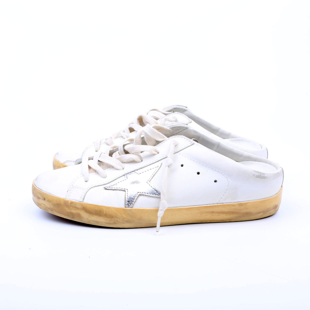 Superstar Sabot Sneakers Size 39 White/Silver