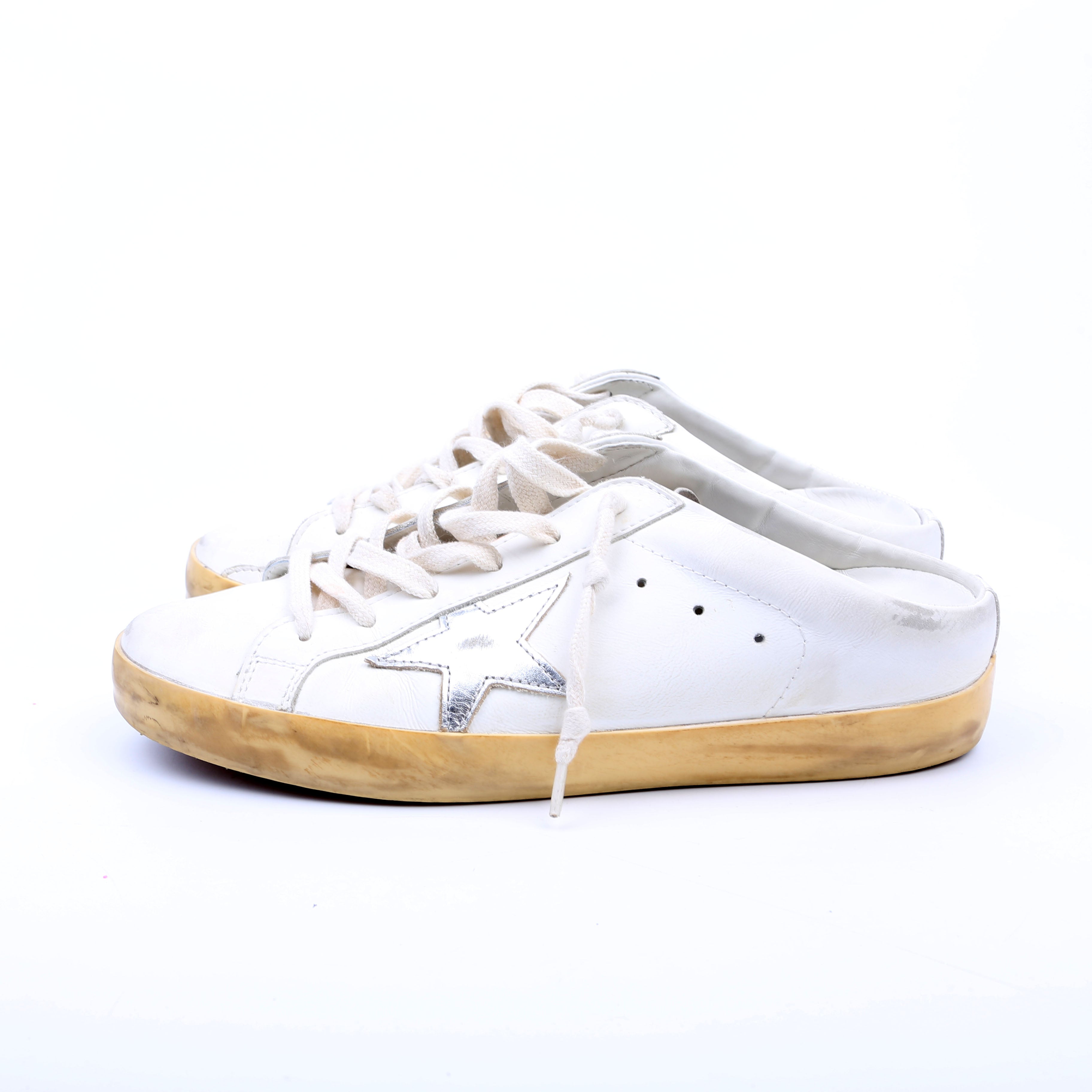 Superstar Sabot Sneakers Size 39 White/Silver