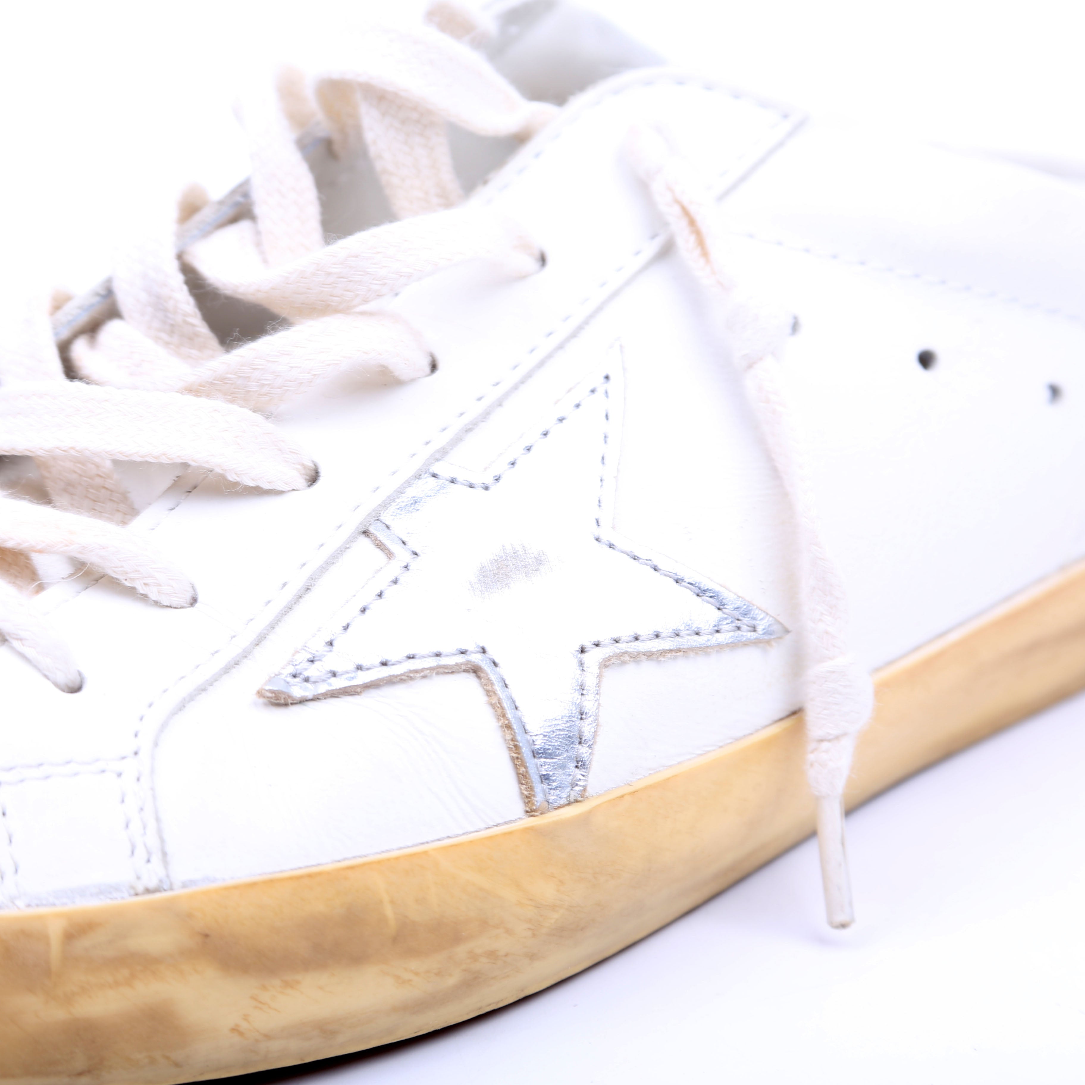 Superstar Sabot Sneakers Size 39 White/Silver