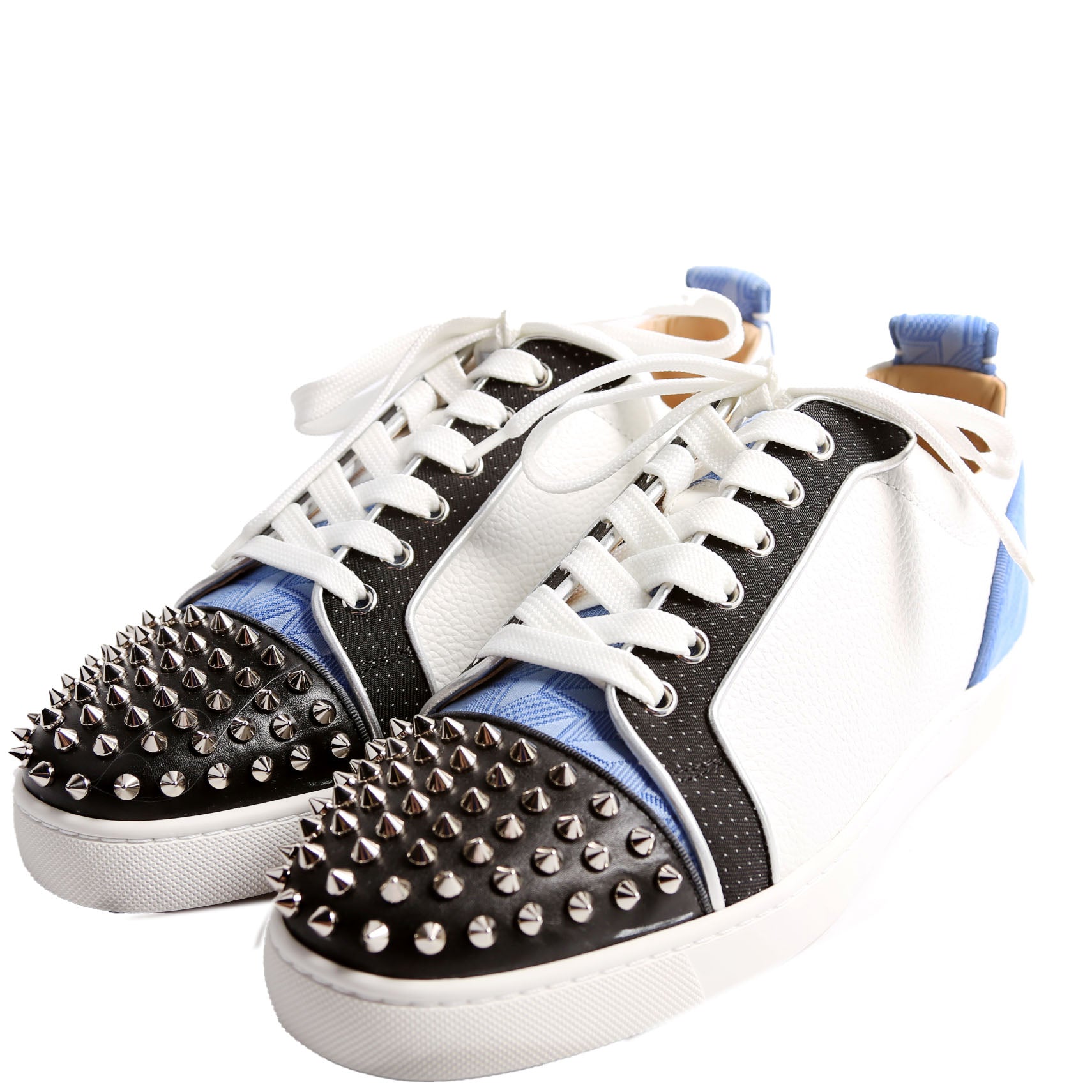 Louis Junior Spike Sneakers Size 42 White/Black/Blue