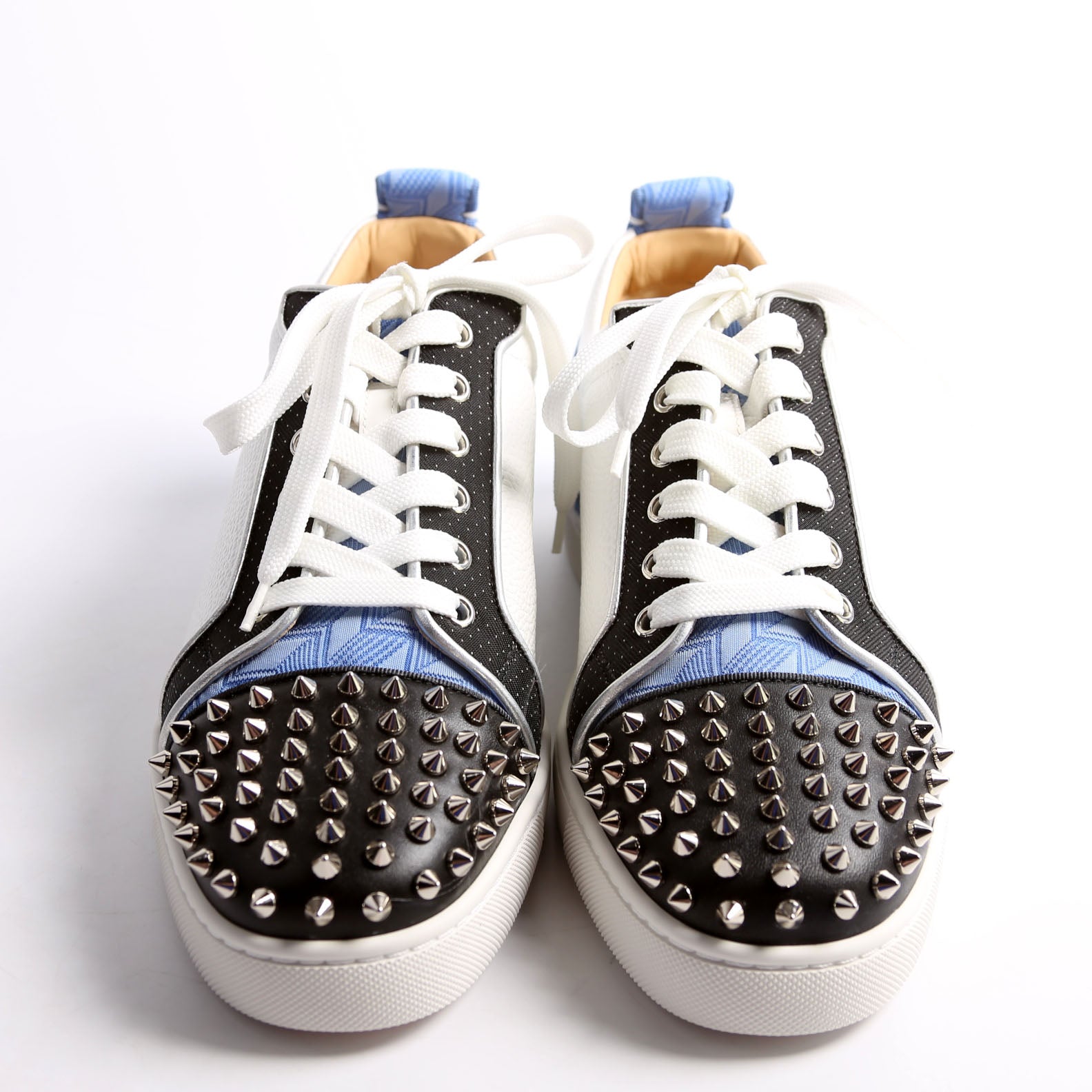 Louis Junior Spike Sneakers Size 42 White/Black/Blue