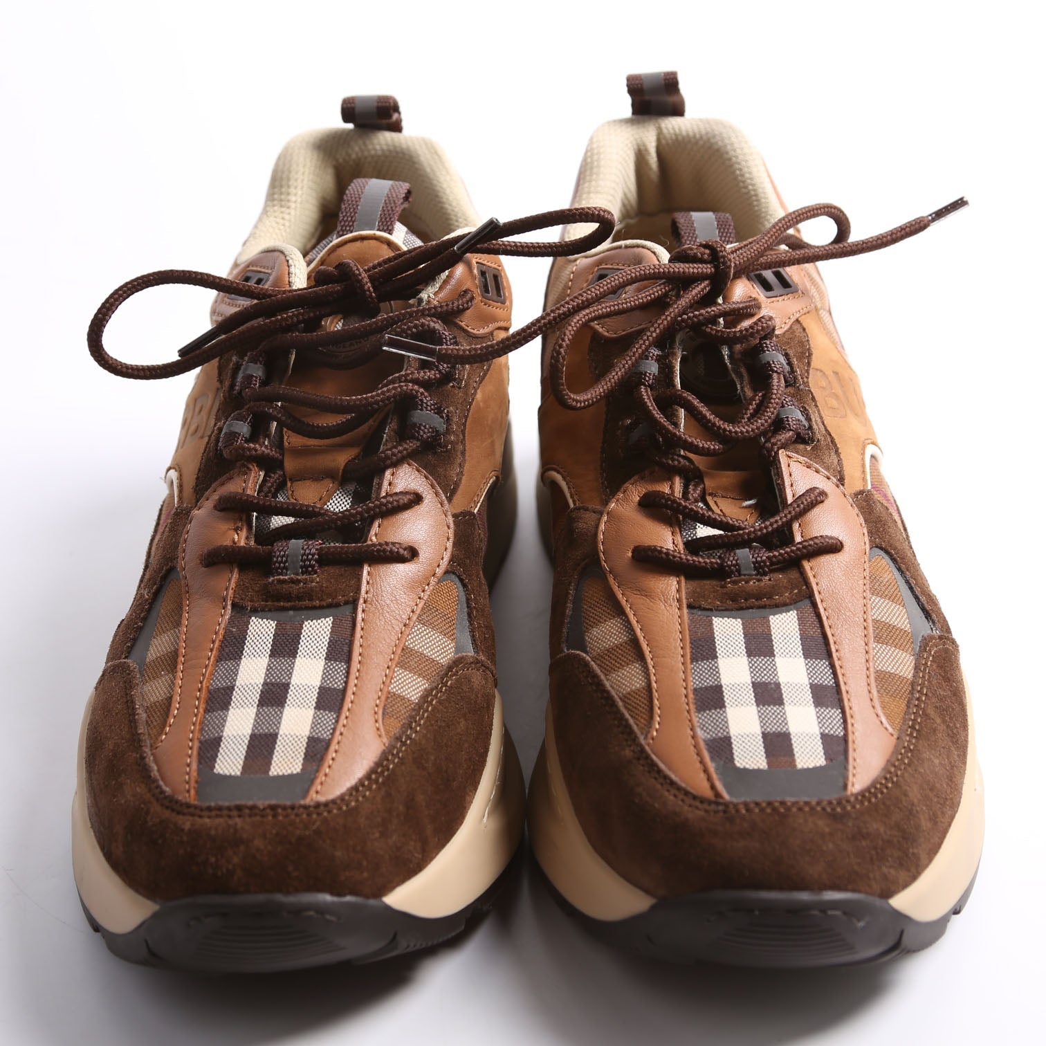 Sean Sneakers Birch Check/Suede Size 42 Multicolor