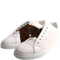 FF Logo Slip On Sneakers Size 40.5 (Mens Size 8) White/Brown/Black