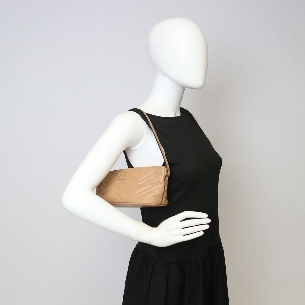 739166 Marmont Sling Mini Shoulder Bag Tan