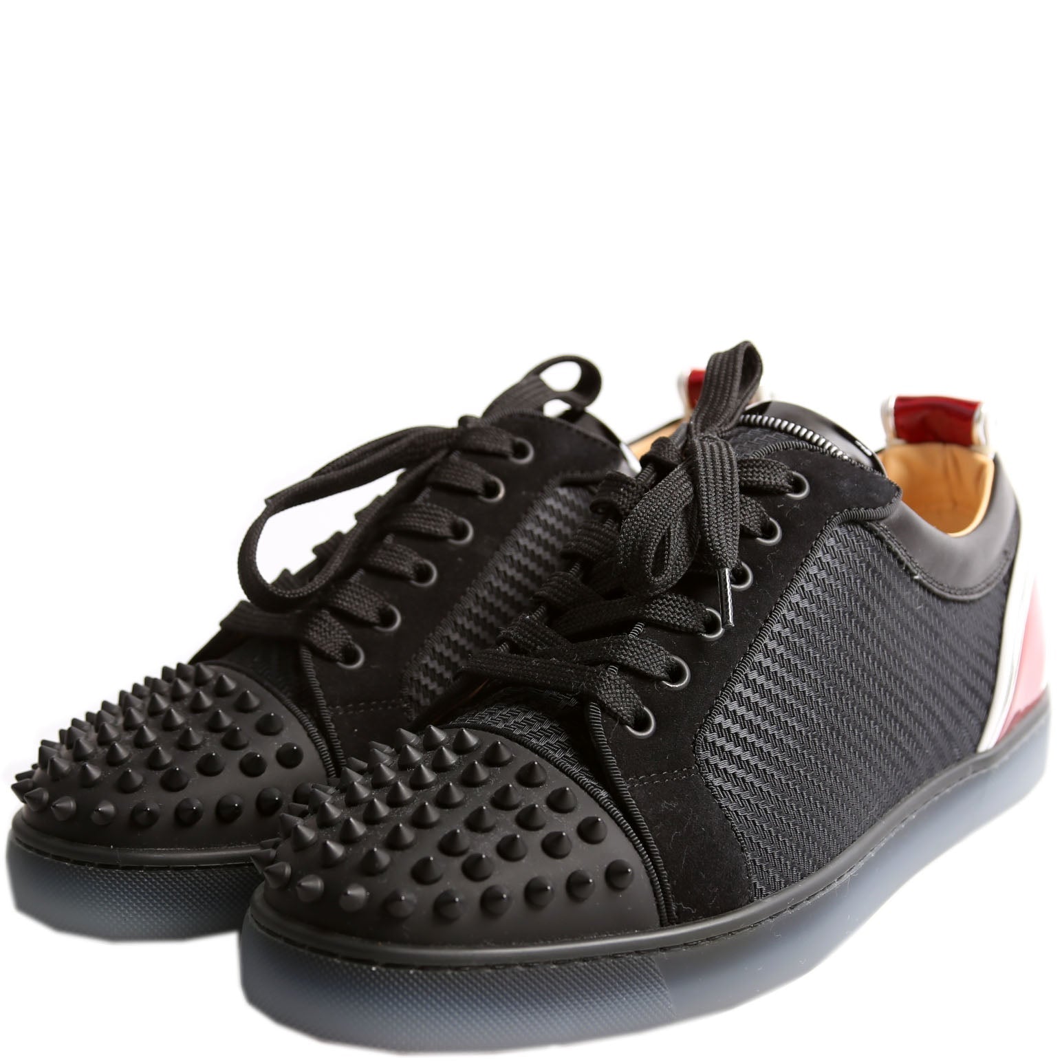 Louis Junior Spike Sneakers Size 41.5 Black