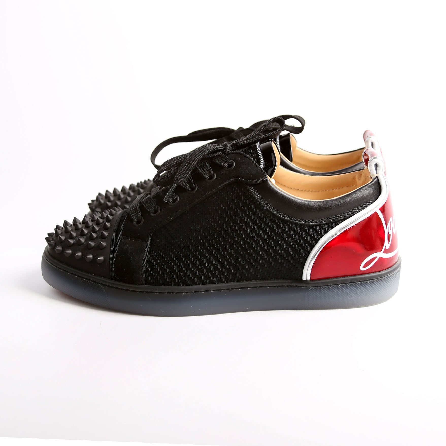 Louis Junior Spike Sneakers Size 41.5 Black