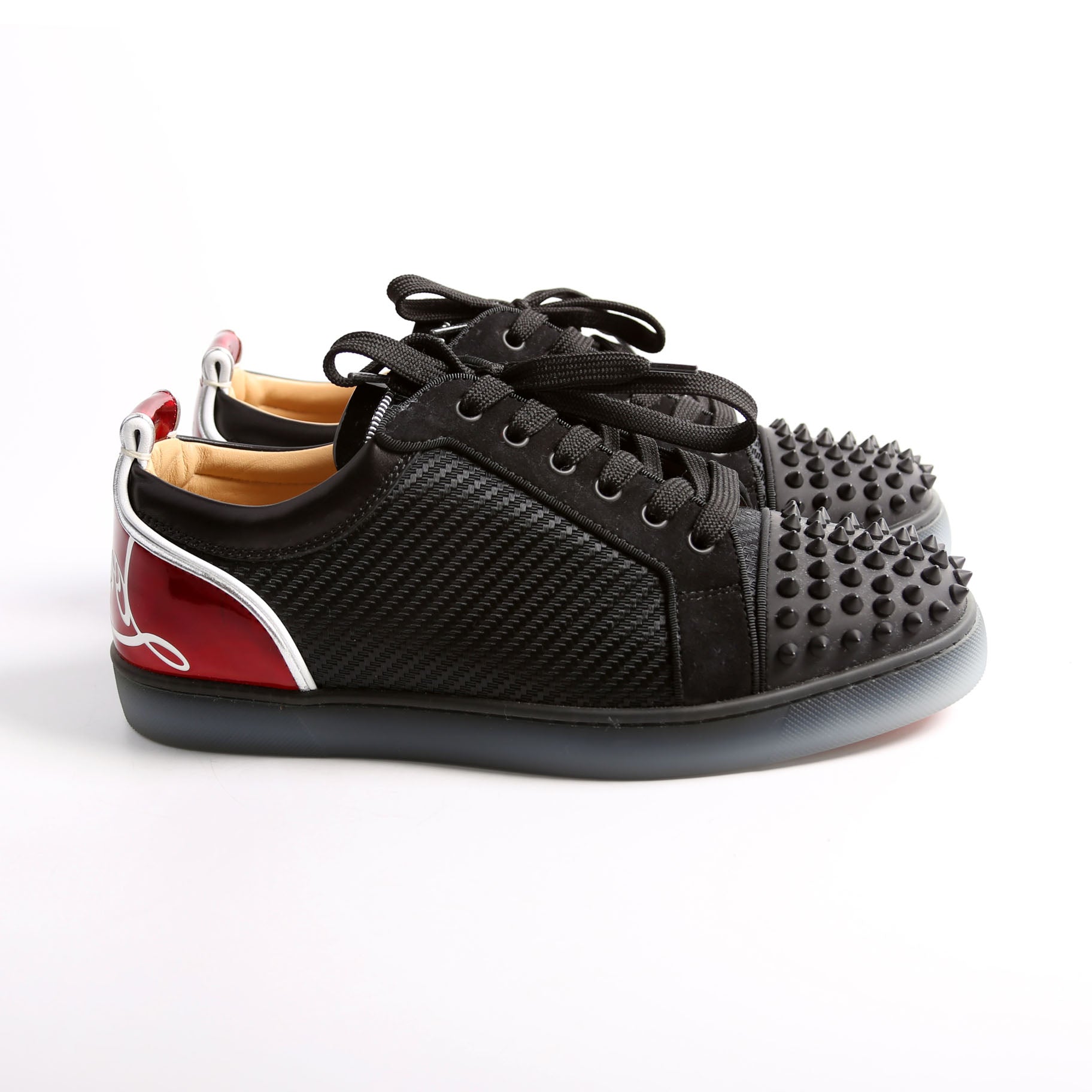 Louis Junior Spike Sneakers Size 41.5 Black