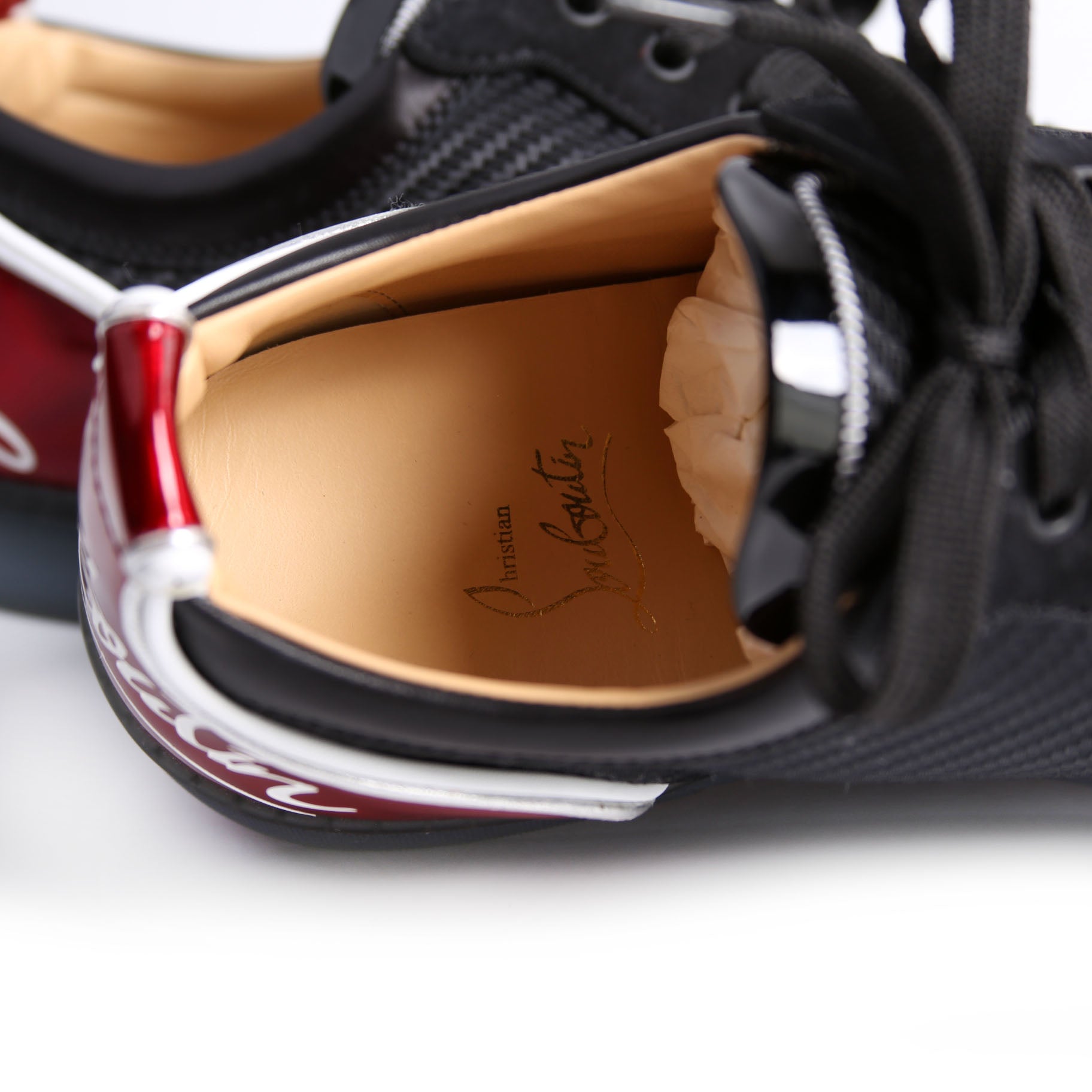 Louis Junior Spike Sneakers Size 41.5 Black