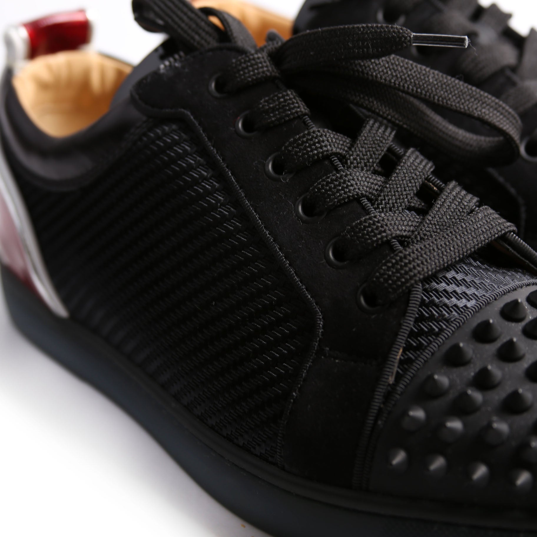 Louis Junior Spike Sneakers Size 41.5 Black