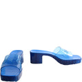 Logo Rubber Slides Size 40 Blue