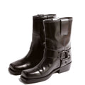 Rockstud Biker Ankle Boots Size 38 Black