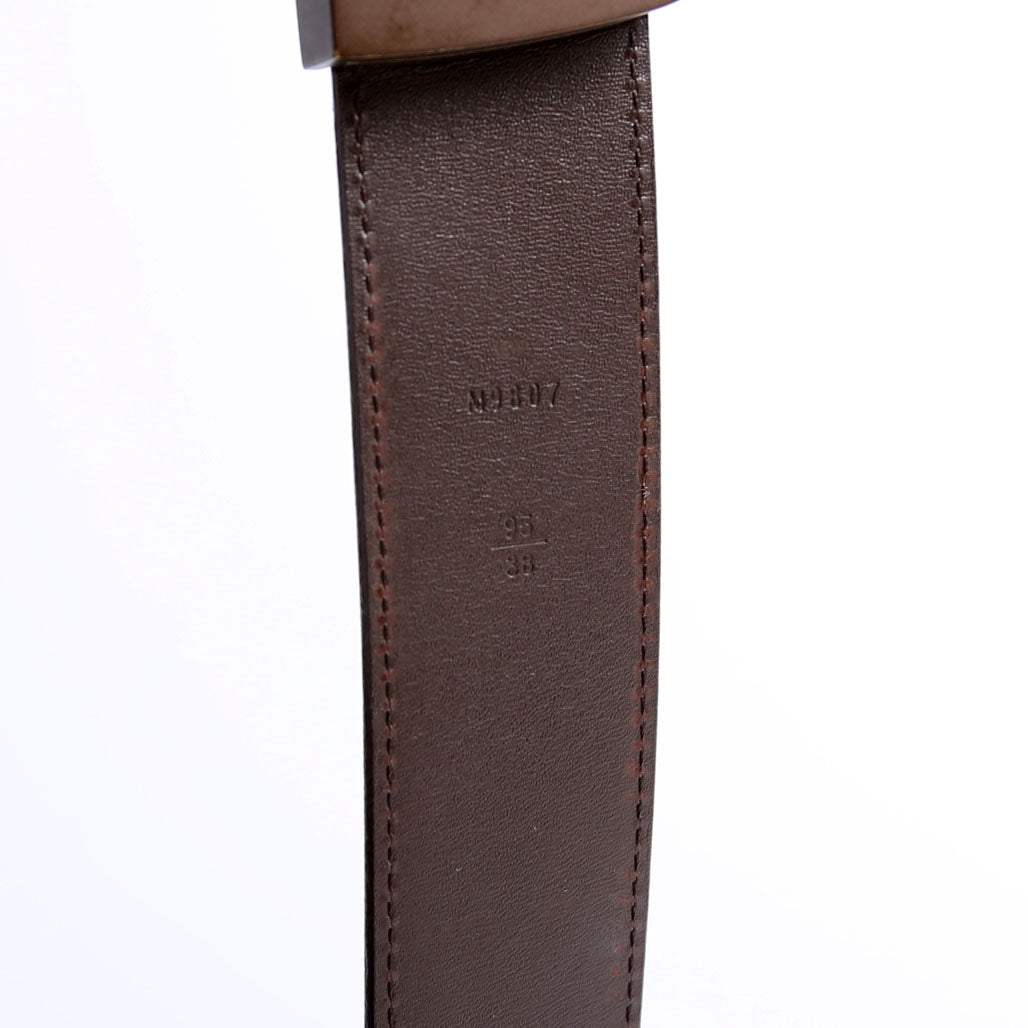 LV Initiales 40MM Damier Ebene Belt Size 95/38