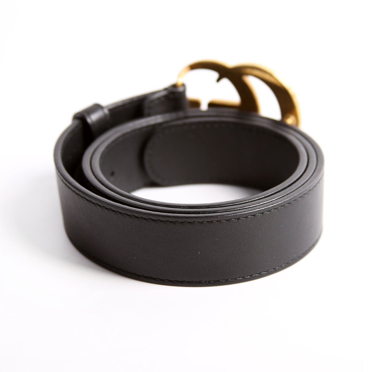Gucci 414516 GG Marmont Belt Size 75/30 Black
