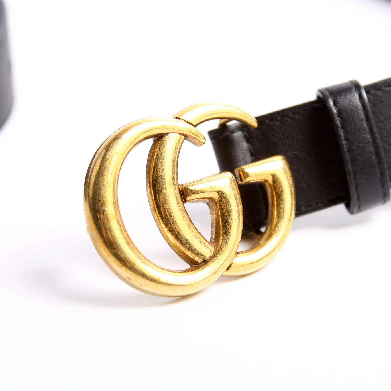 Gucci 414516 GG Marmont Belt Size 75/30 Black