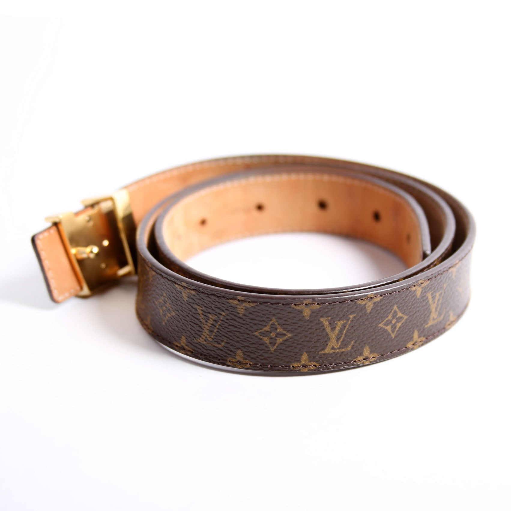 LV Initiales Mini 25MM Monogram Belt Size 85/34