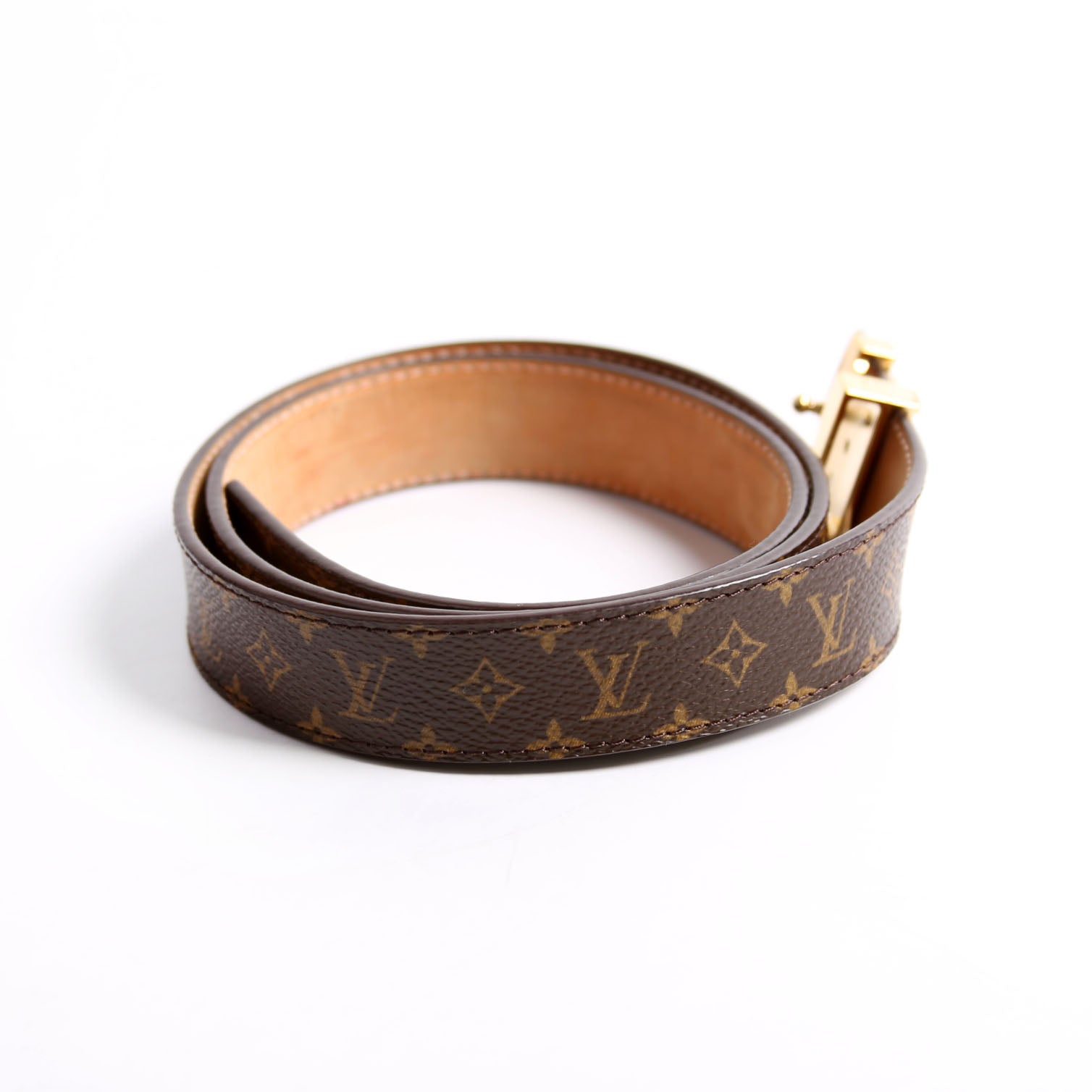 LV Initiales Mini 25MM Monogram Belt Size 85/34