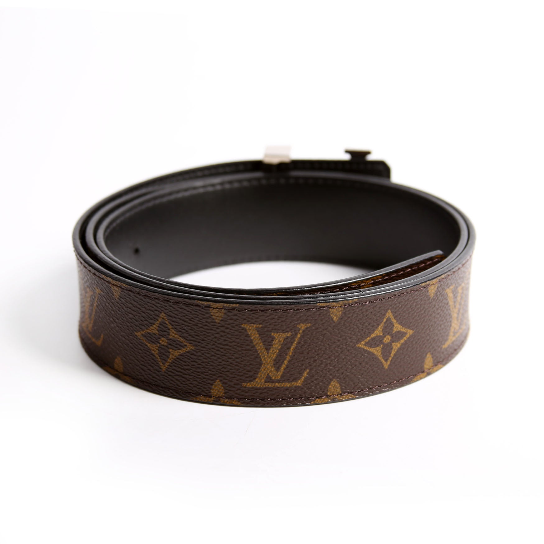 LV Initiales 40MM Reversible Leather/Reversed Monogram Belt Size 700/40