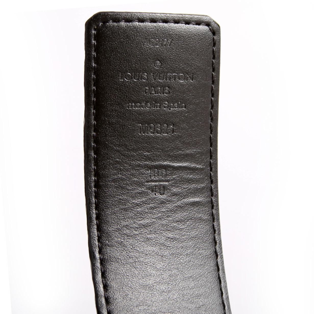 LV Initiales 40MM Reversible Leather/Reversed Monogram Belt Size 700/40
