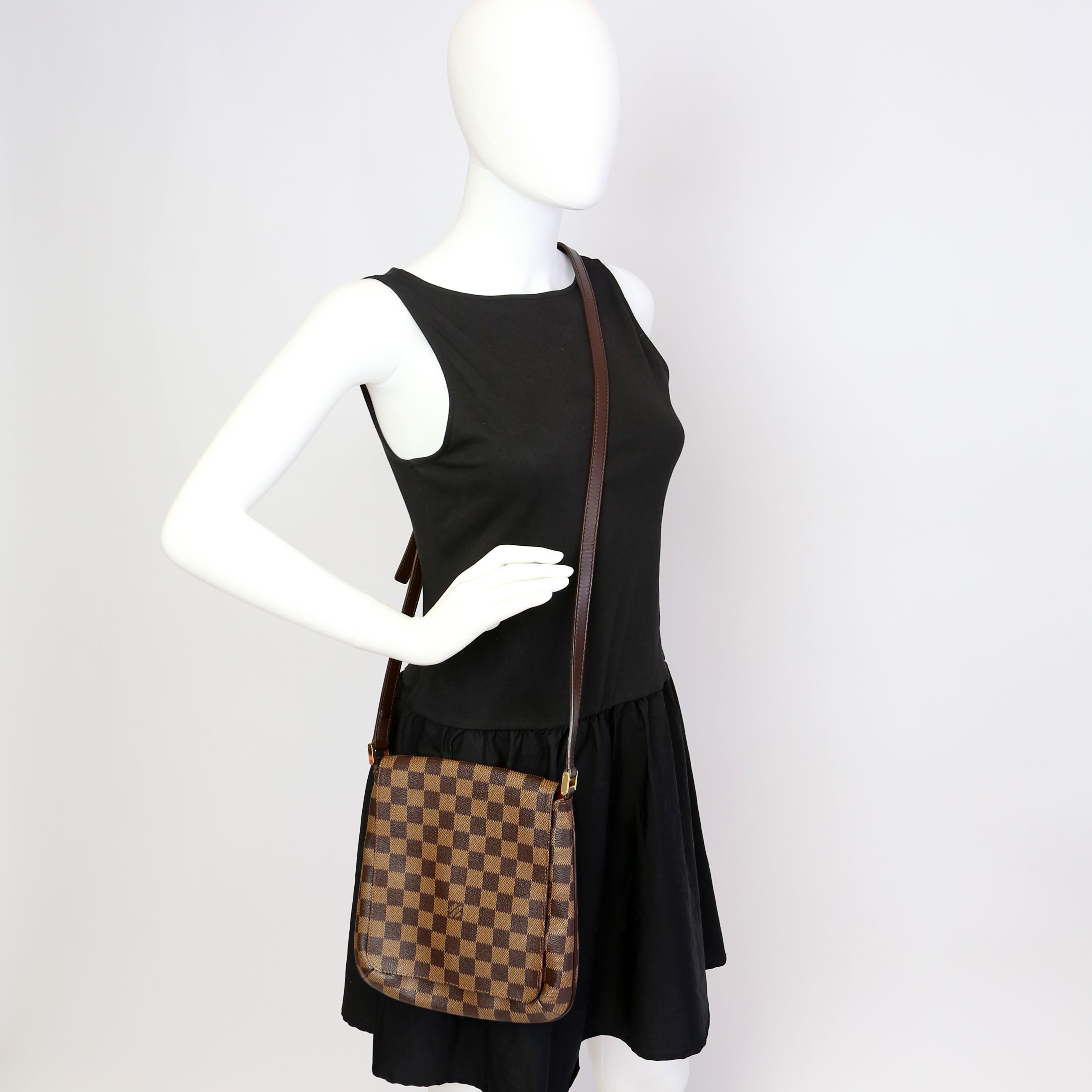 Musette Salsa Long Damier Ebene