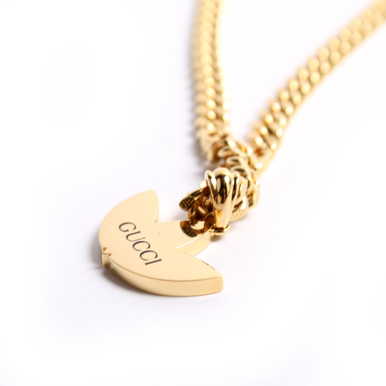 X Adidas Gourmette Trefoil Pendant Necklace Gold