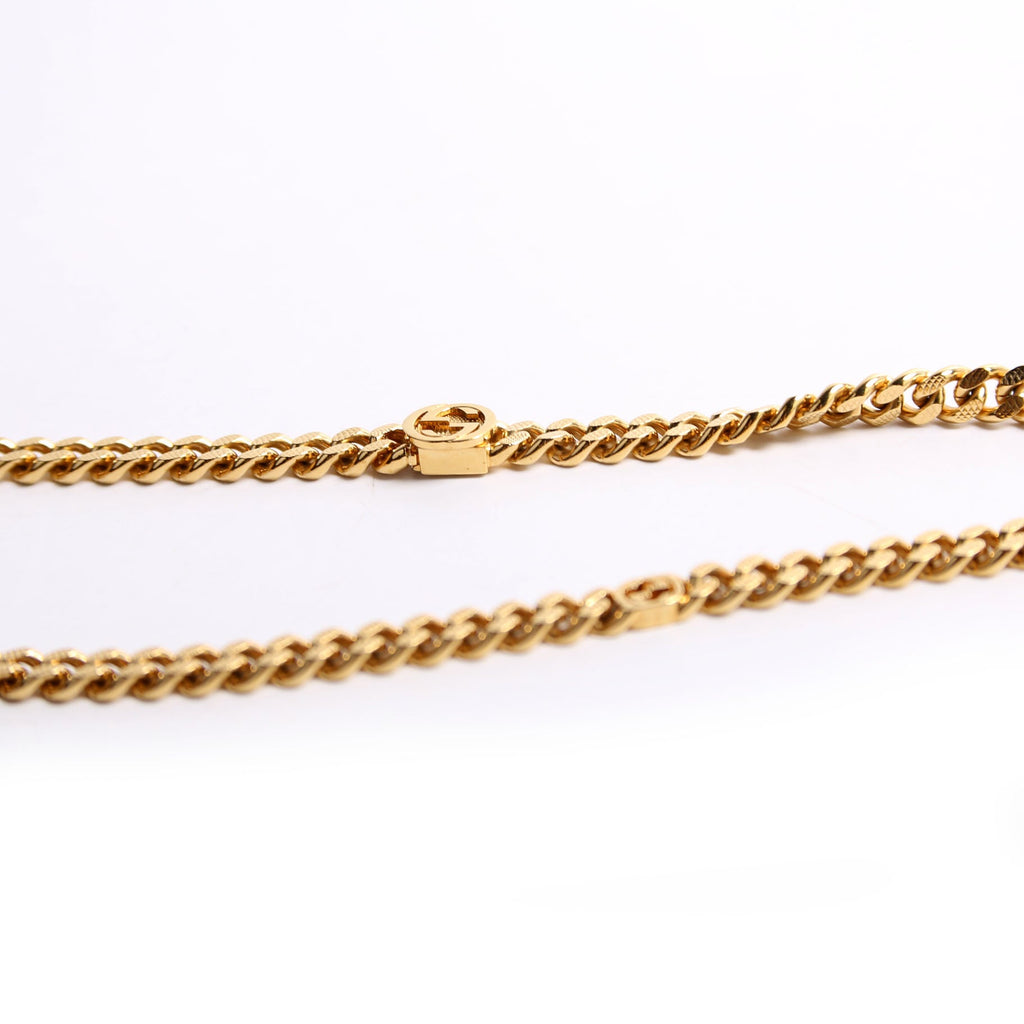 X Adidas Gourmette Trefoil Pendant Necklace Gold