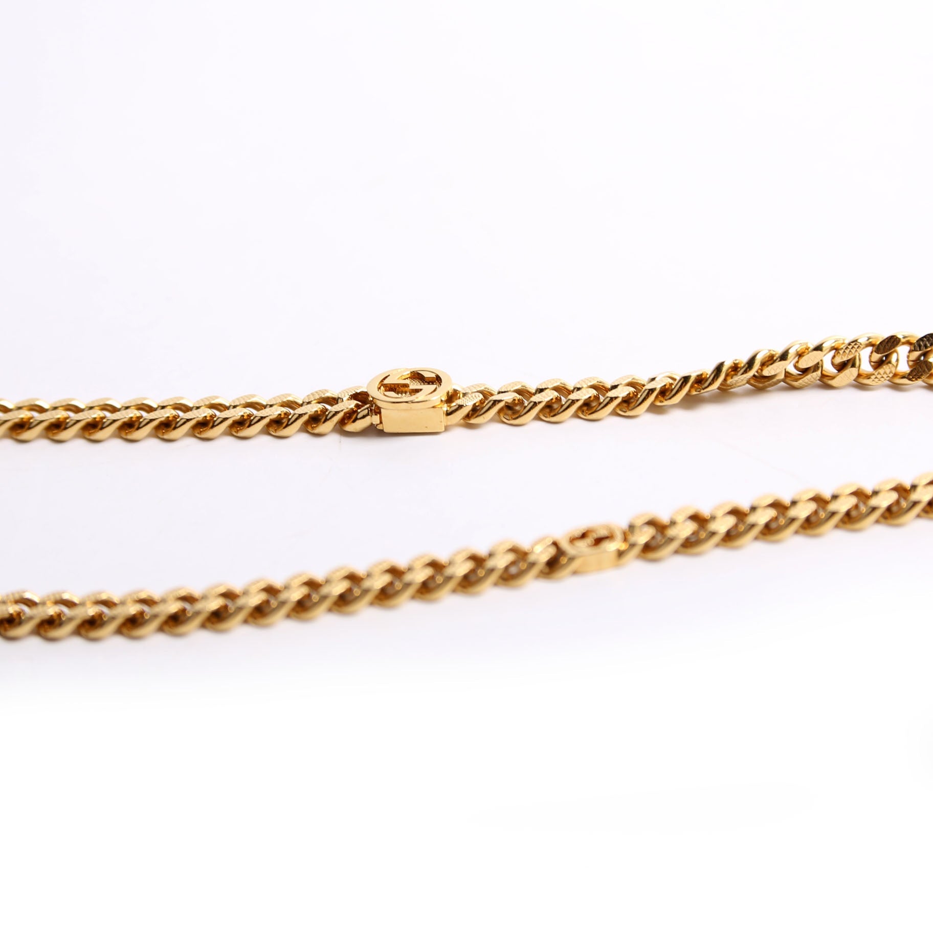 X Adidas Gourmette Trefoil Pendant Necklace Gold