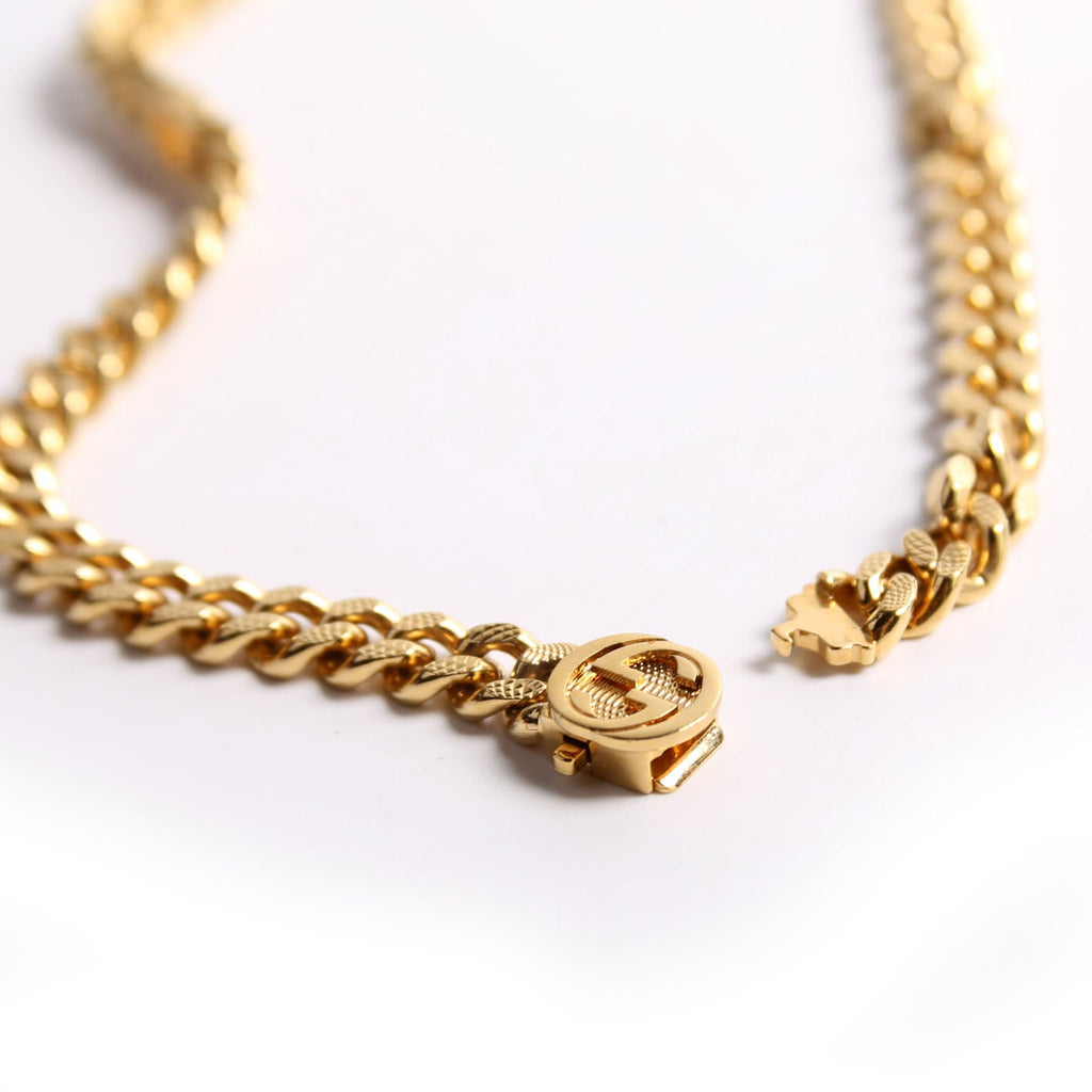X Adidas Gourmette Trefoil Pendant Necklace Gold