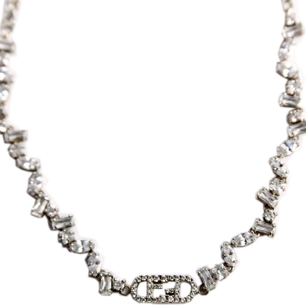 O'Lock Crystal Choker Silver