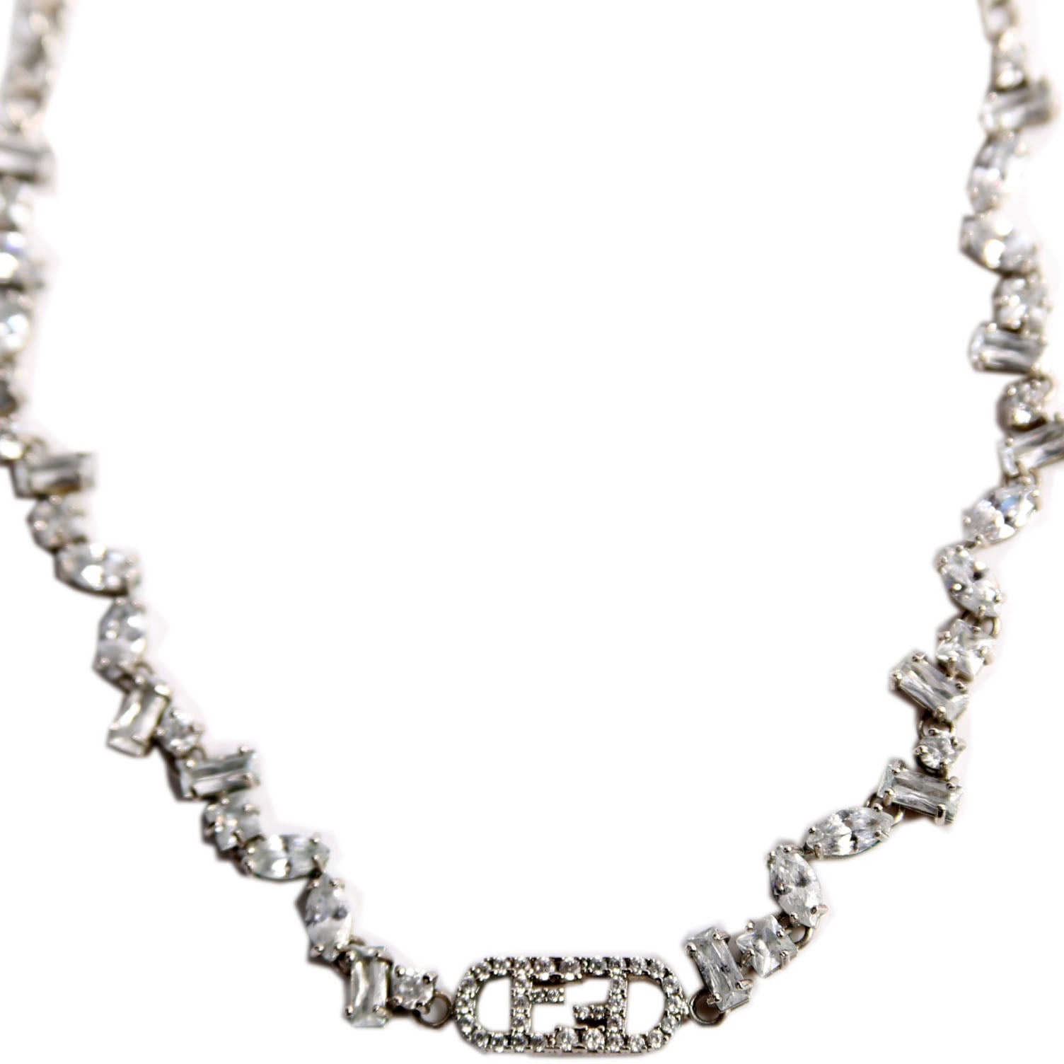 O'Lock Crystal Choker Silver