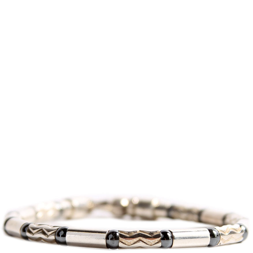 Aztec Zigzag Bracelet Hemantite/925