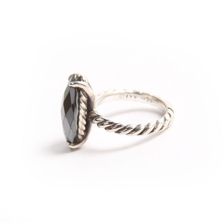 Classic Marquise Ring 925/Hematine Size 5