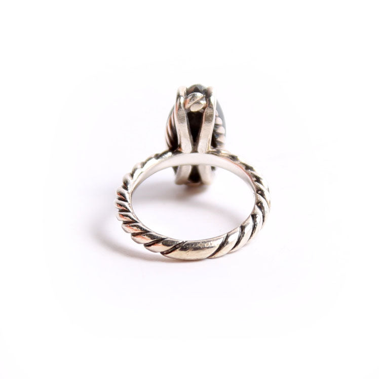 Classic Marquise Ring 925/Hematine Size 5
